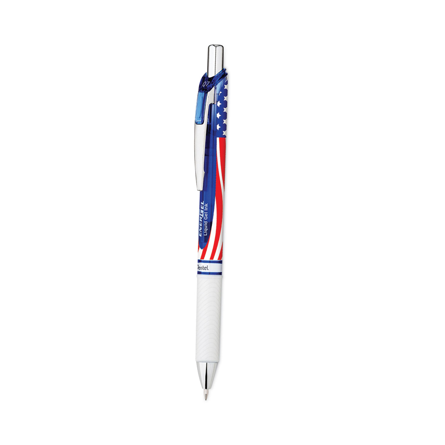 EnerGel RTX Refillable Liquid Gel Pen, 0.7mm, Blue Ink 3-pk