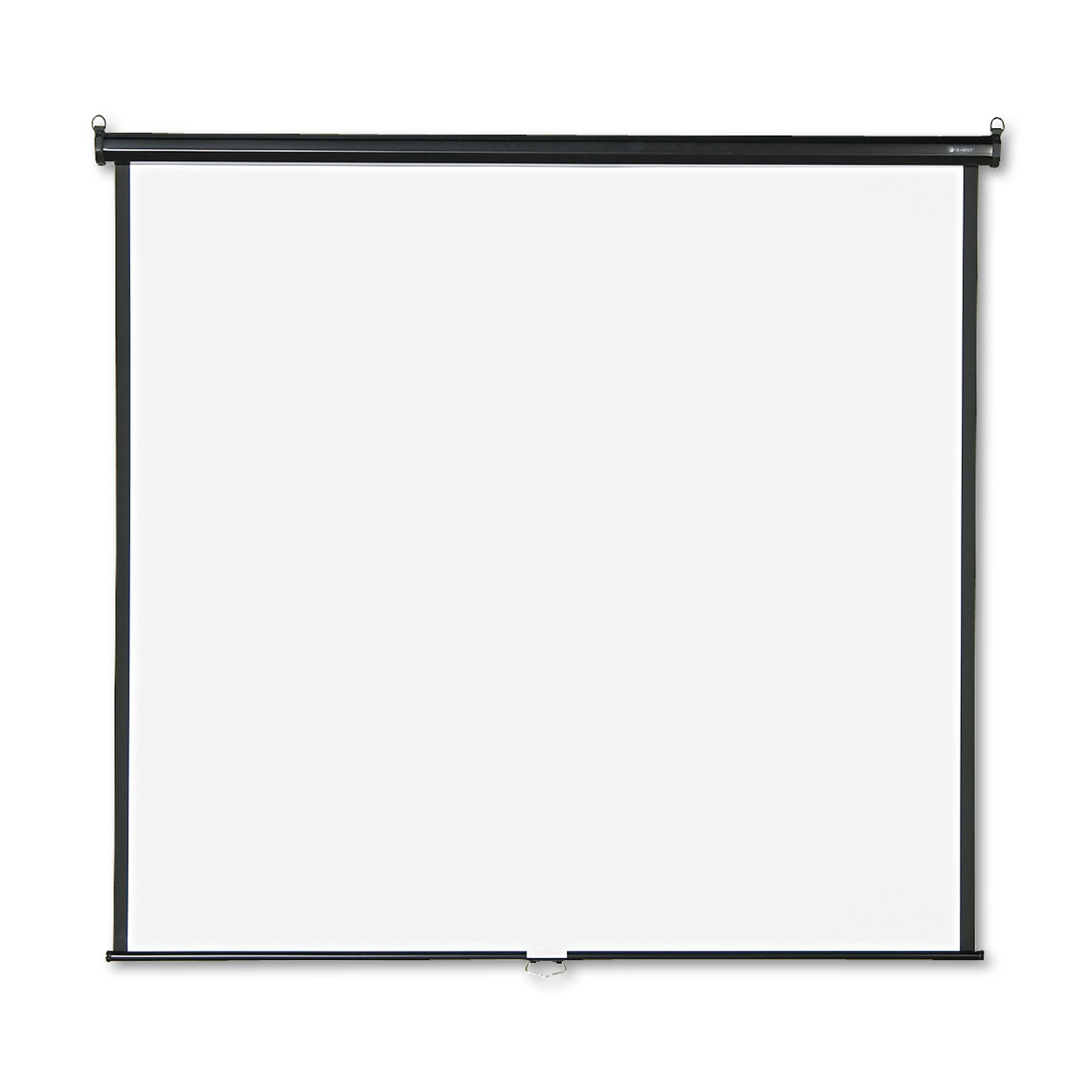  Quartet 670S Wall or Ceiling Projection Screen, 70 x 70, White Matte, Black Matte Casing (QRT670S) 