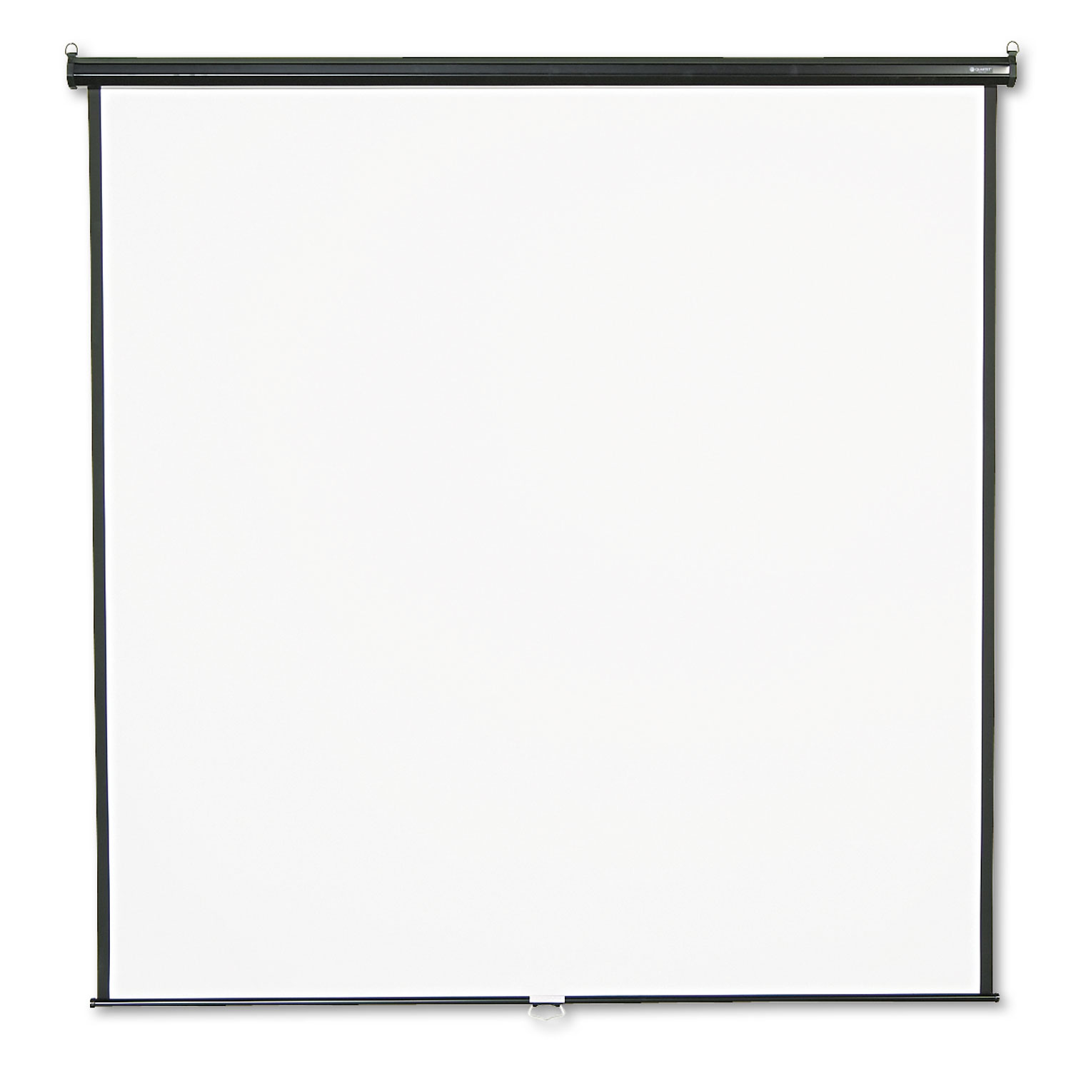 Wall or Ceiling Projection Screen, 84 x 84, White Matte, Black Matte Casing