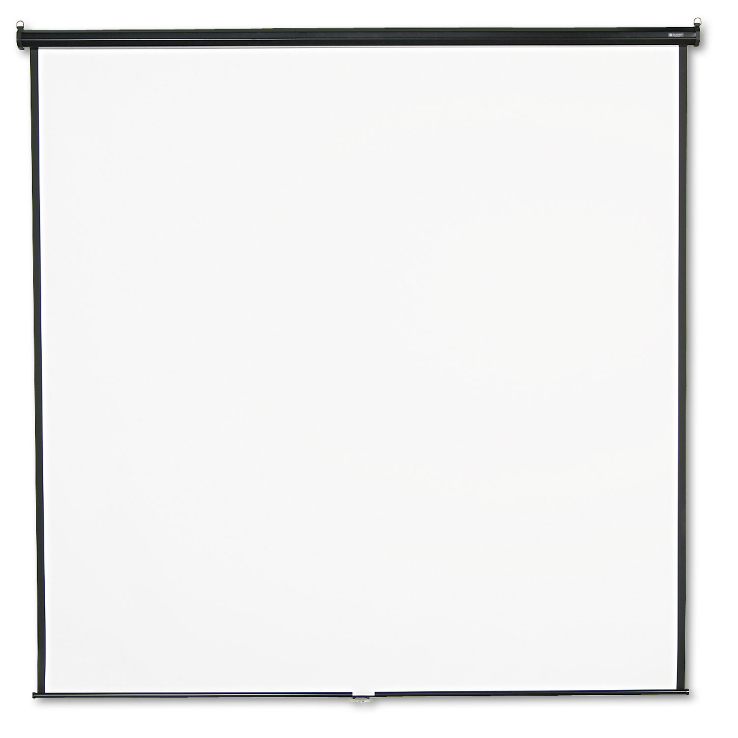 Wall or Ceiling Projection Screen, 96 x 96, White Matte, Black Matte Casing