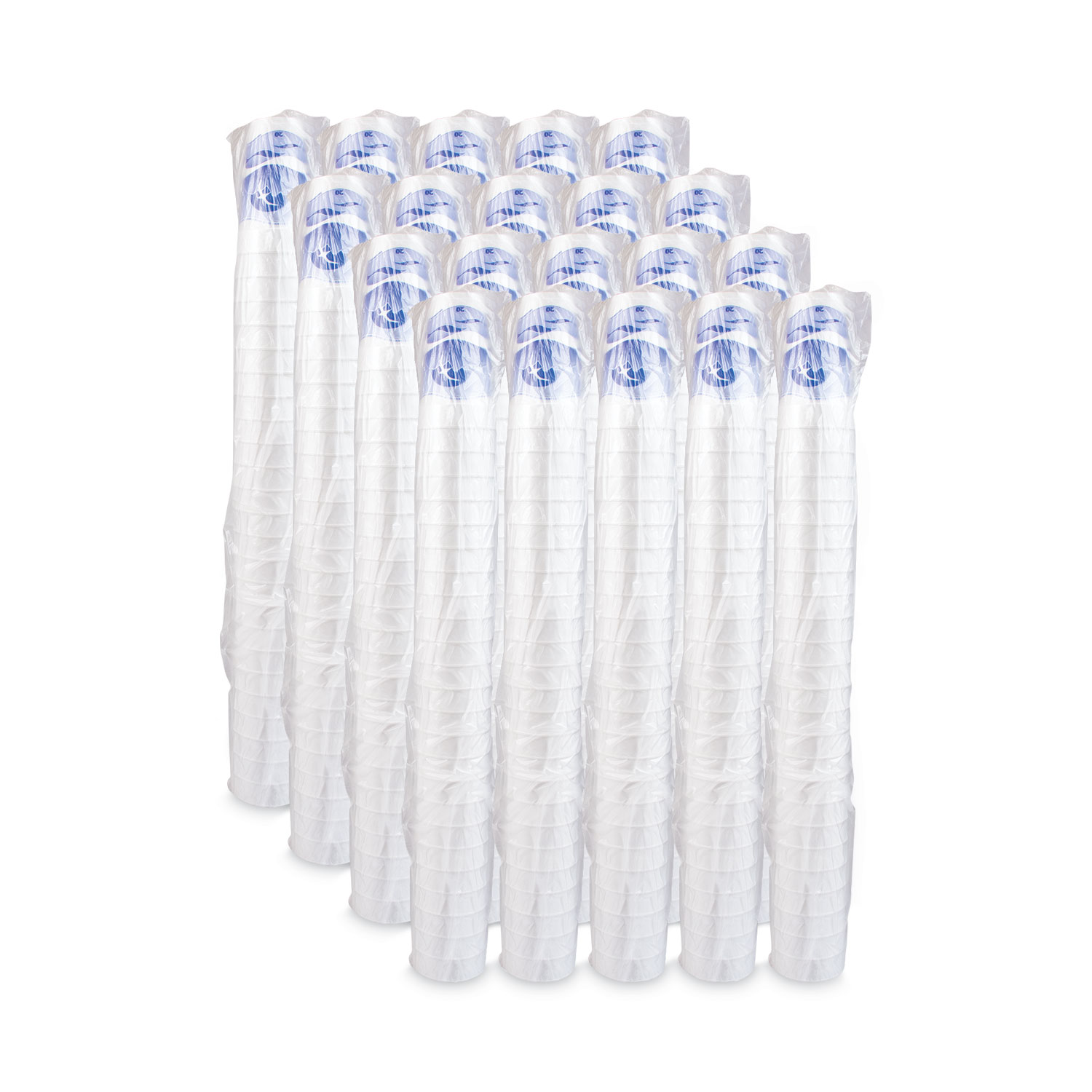 Foam Drink Cups, 12 oz, White, 25/Pack - mastersupplyonline