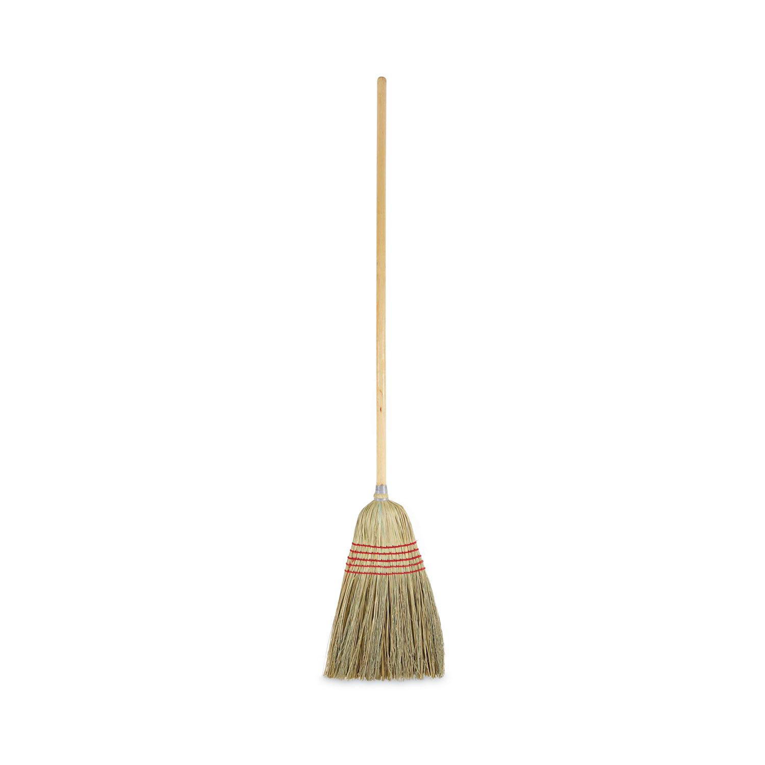 Parlor Broom, Yucca/Corn Fiber Bristles, 55.5″ Overall Length, Natural