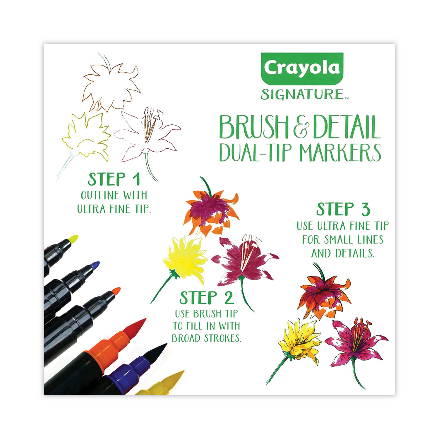 Crayola Dual-Ended Markers - Zerbee