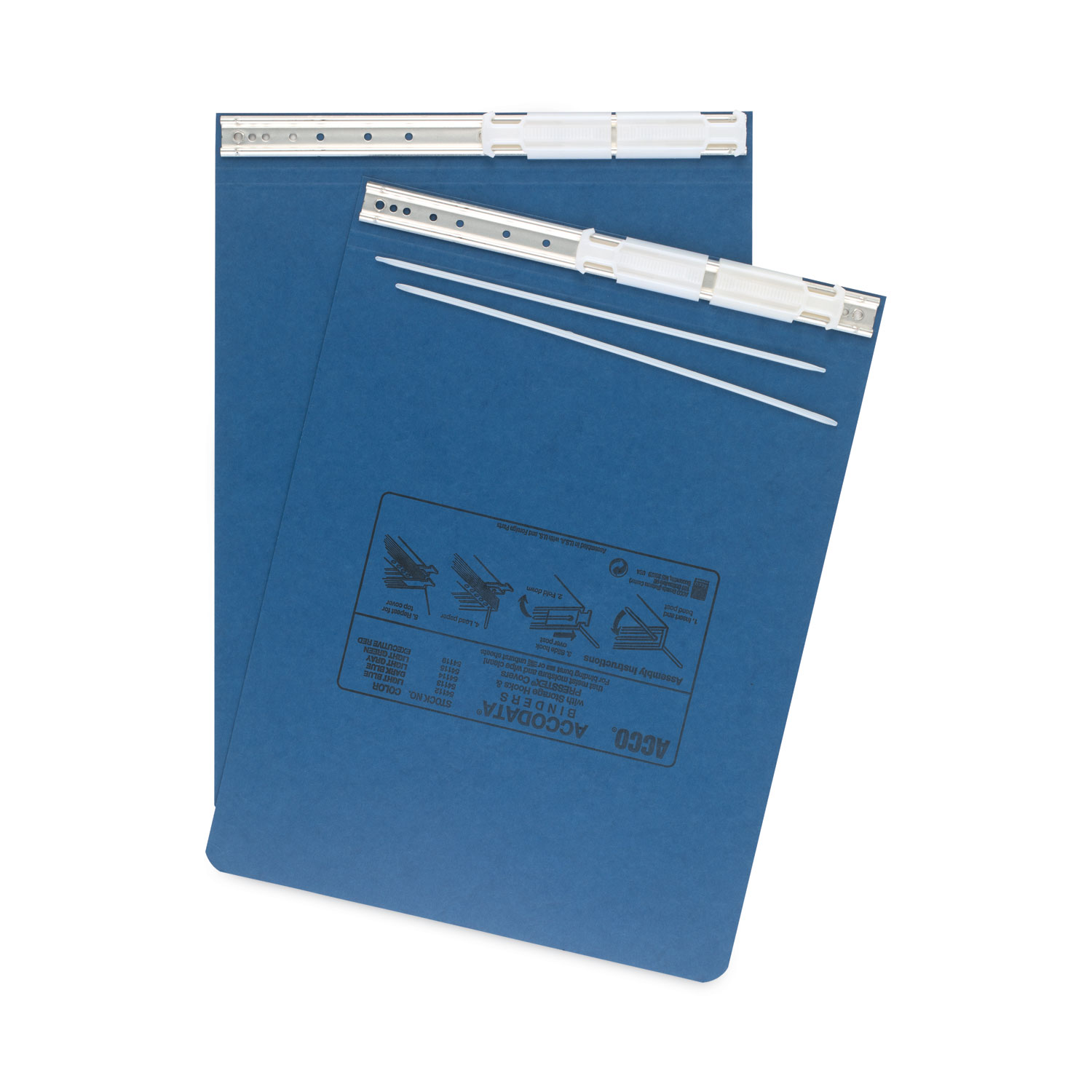 PRESSTEX Covers with Storage Hooks, 2 Posts, 6 Capacity, 9.5 x 11, Light  Blue - BOSS Office and Computer Products