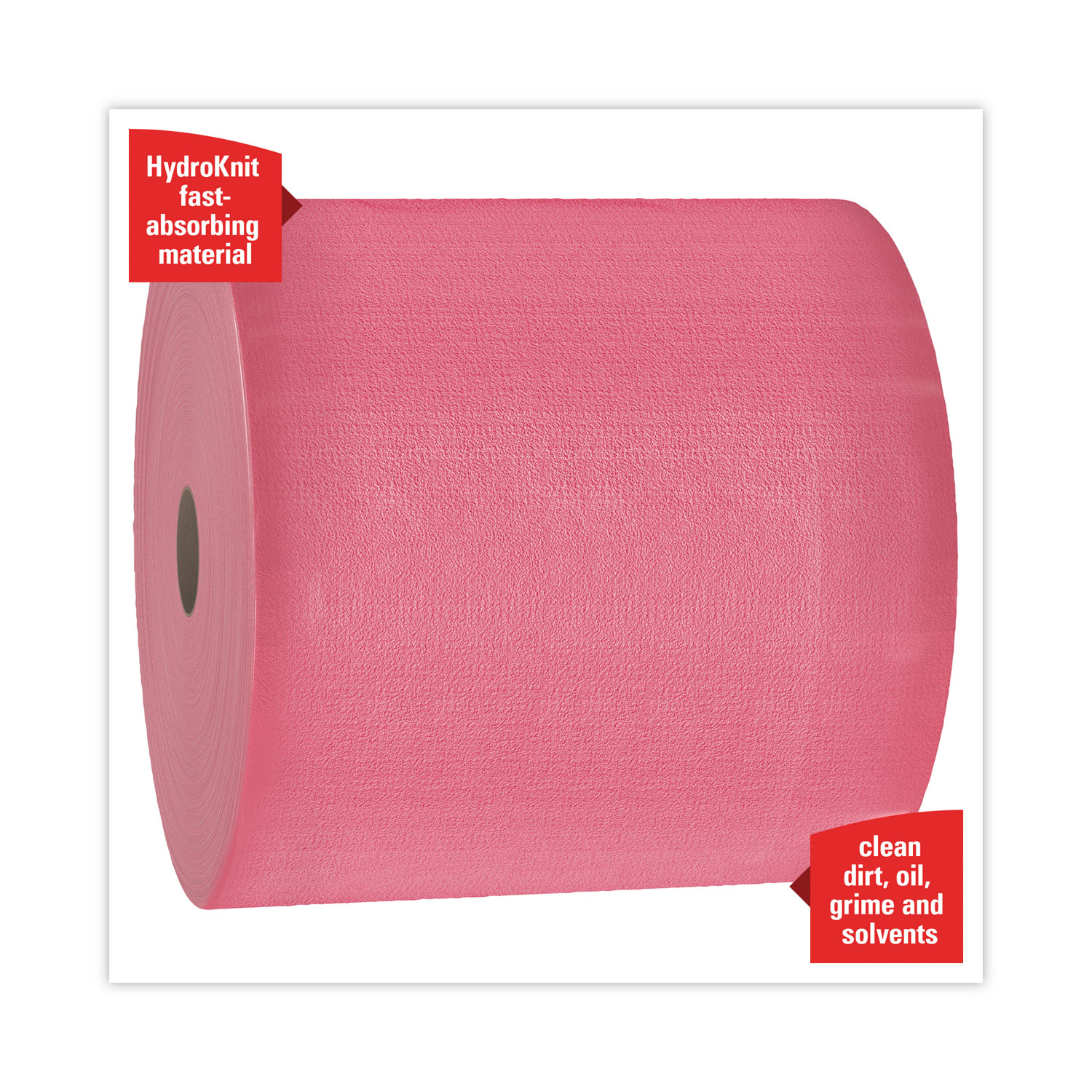 Heavy Duty Jumbo Roll Towel Red