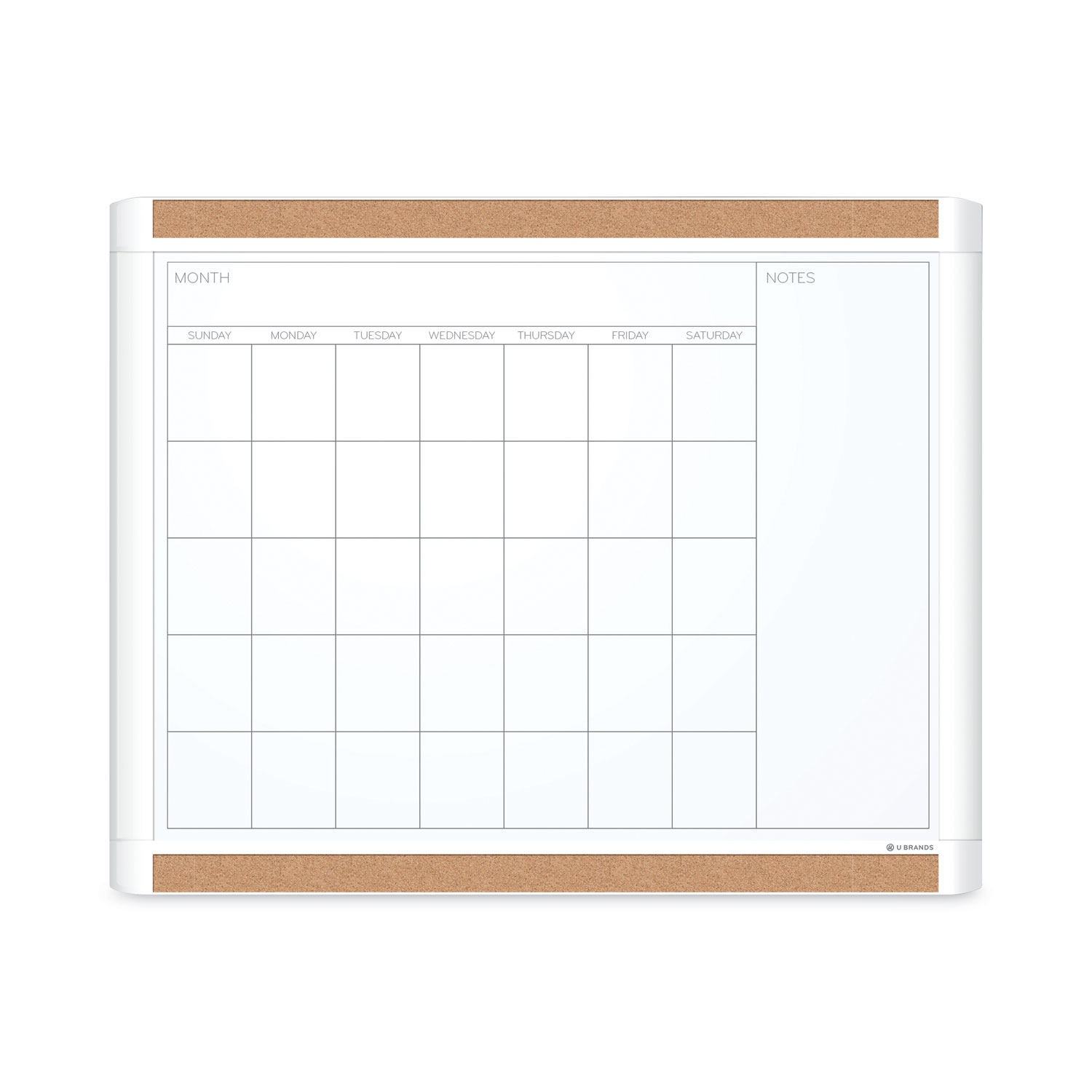 2-in-1 Dry Erase Calendar Combo Board w/ Marker & Magnet