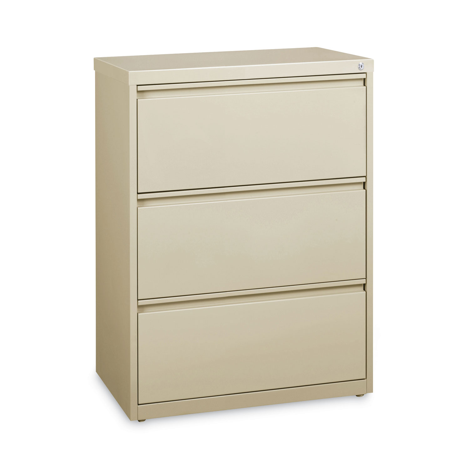 Lateral File, Three Legal/Letter/A4-Size File Drawers, 30″ x 18.62″ x 40.25″, Putty