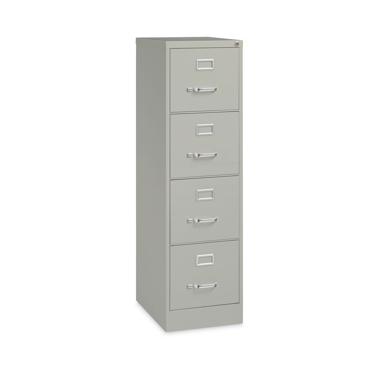 Vertical Letter File Cabinet, 4 Letter-Size File Drawers, Light Gray, 15 x  22 x 52 - Western Stationers