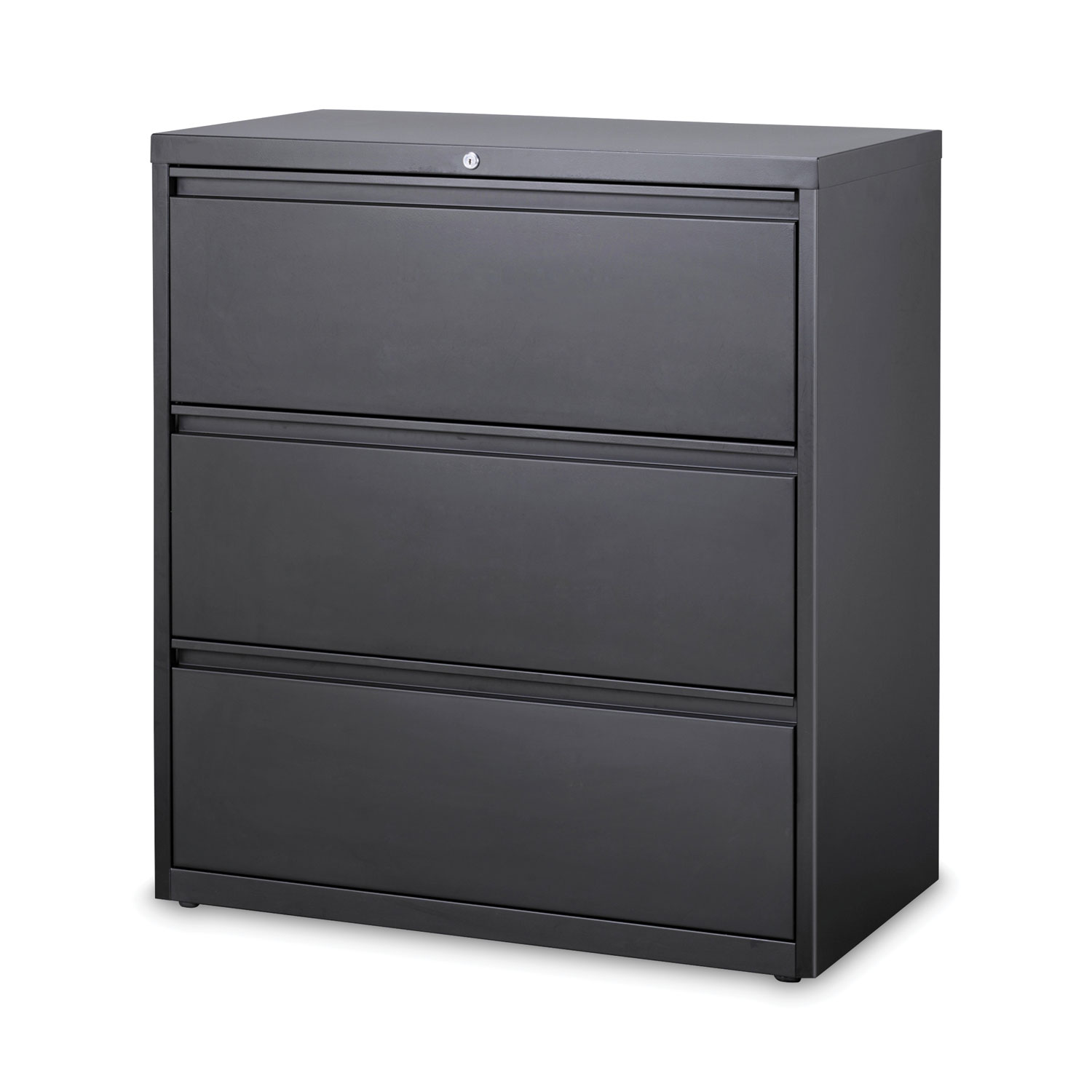 Lateral File Cabinet, 3 Letter/Legal/A4-Size File Drawers, Charcoal, 36 x 18.62 x 40.25