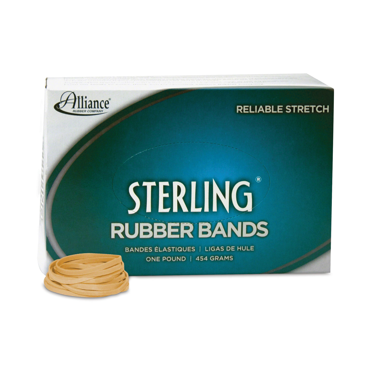 Sterling Rubber Bands, Size 31, 0.03″ Gauge, Crepe, 1 lb Box, 1,200/Box