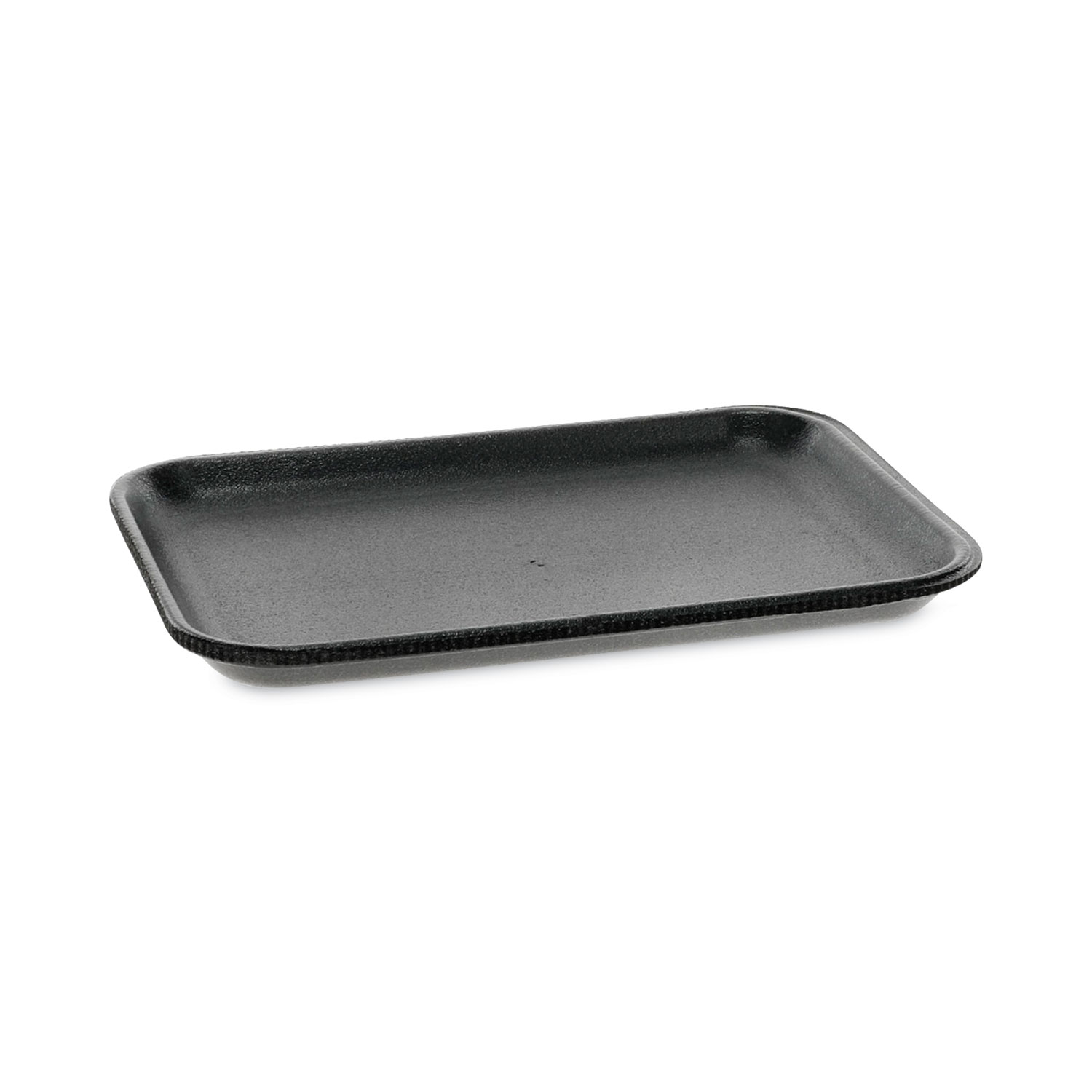 Supermarket Tray, #2S, 8.2 x 5.7 x 0.65, Black, Foam, 500/Carton