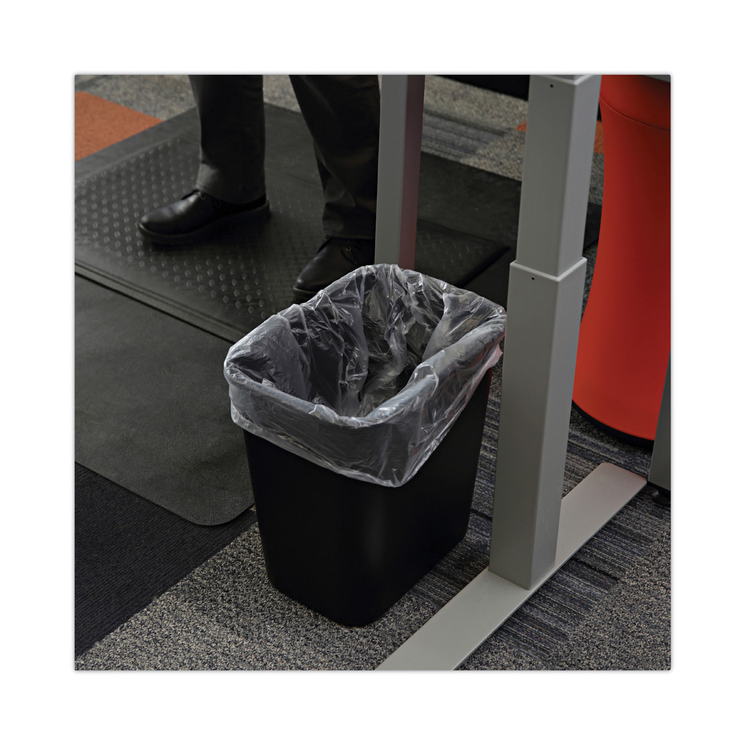 Commercial trash bags 10 gallon 24x23 5 mic case of 1000