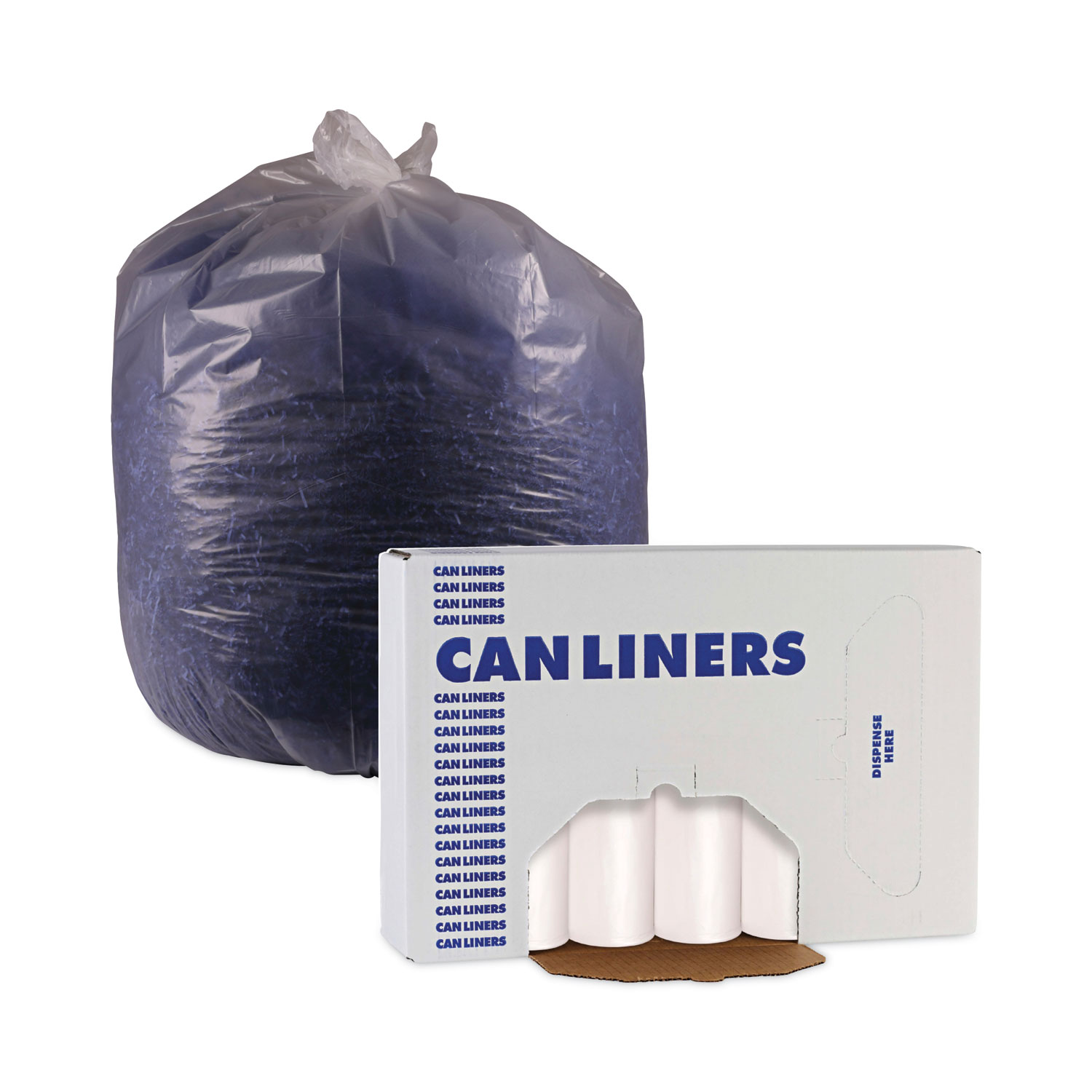 Buy Clear HDPE Trash Can Liners 24 x 33 12–16 Gallon