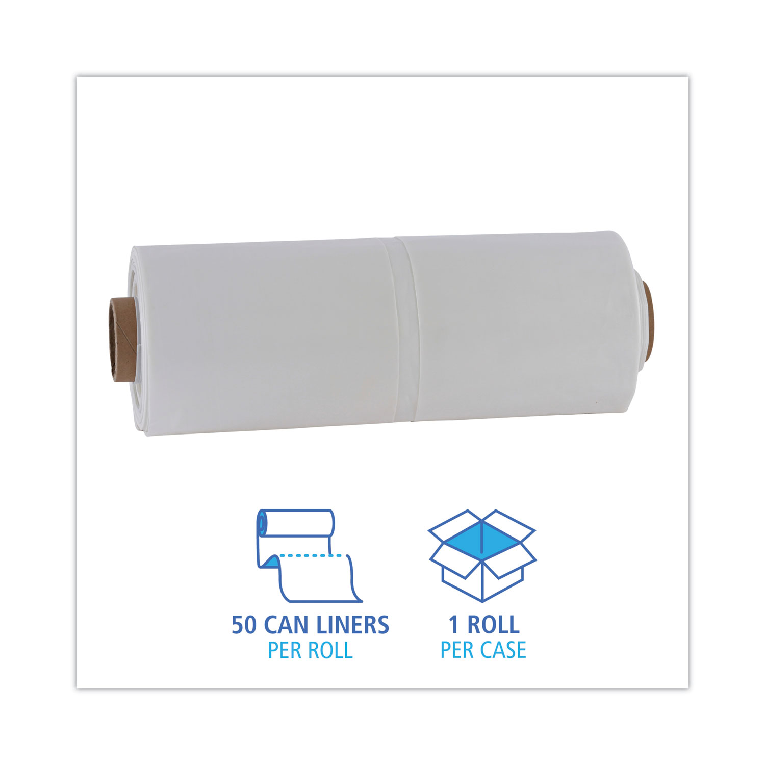 Clear Drum Liners Case Packed - 38 x 60 3 mil