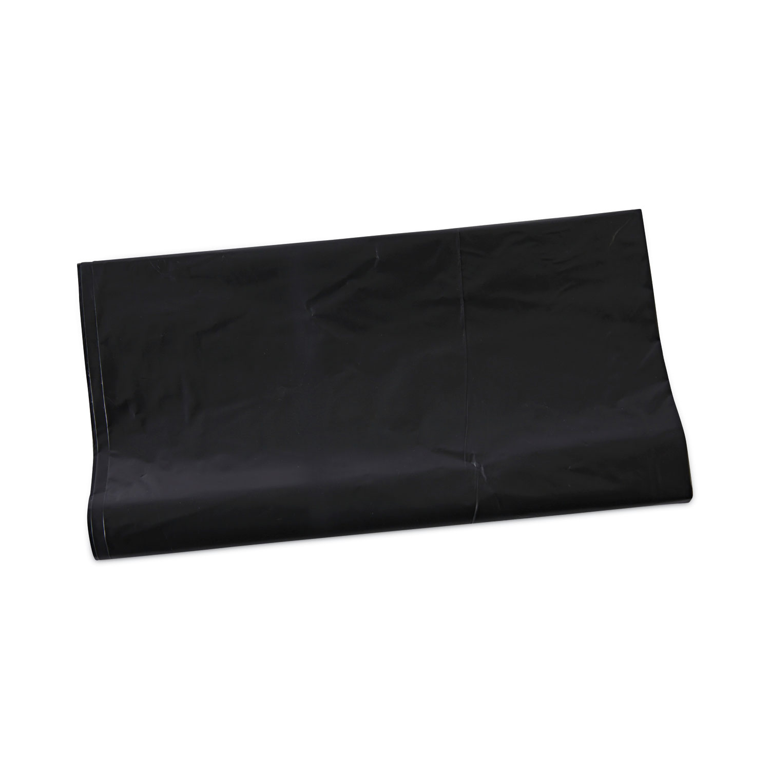 Linear Low Density Industrial Can Liners, 56 gal, 1.7 mil, 43″ x 47″, Black, Flat Pack, 100/Carton