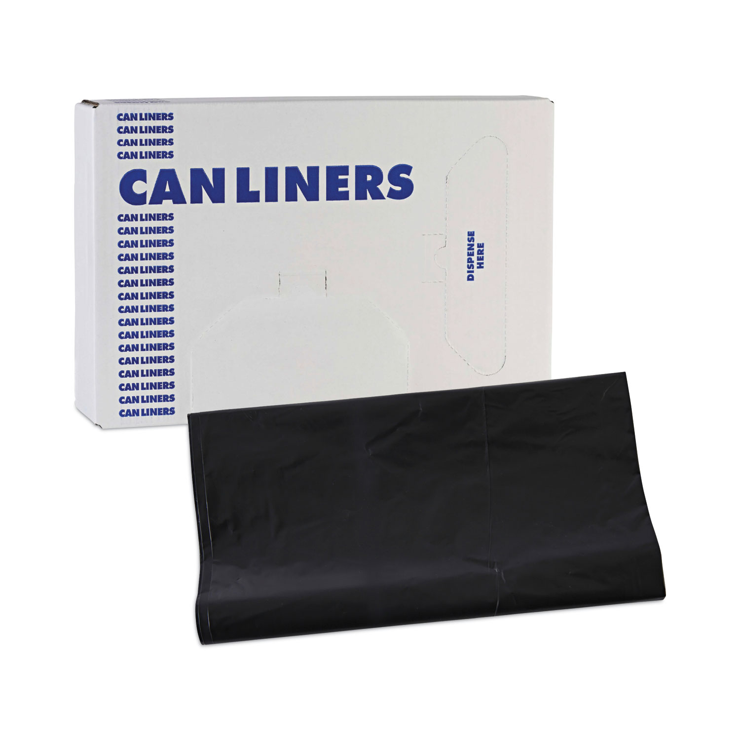 Linear Low Density Industrial Can Liners, 56 gal, 1.7 mil, 43