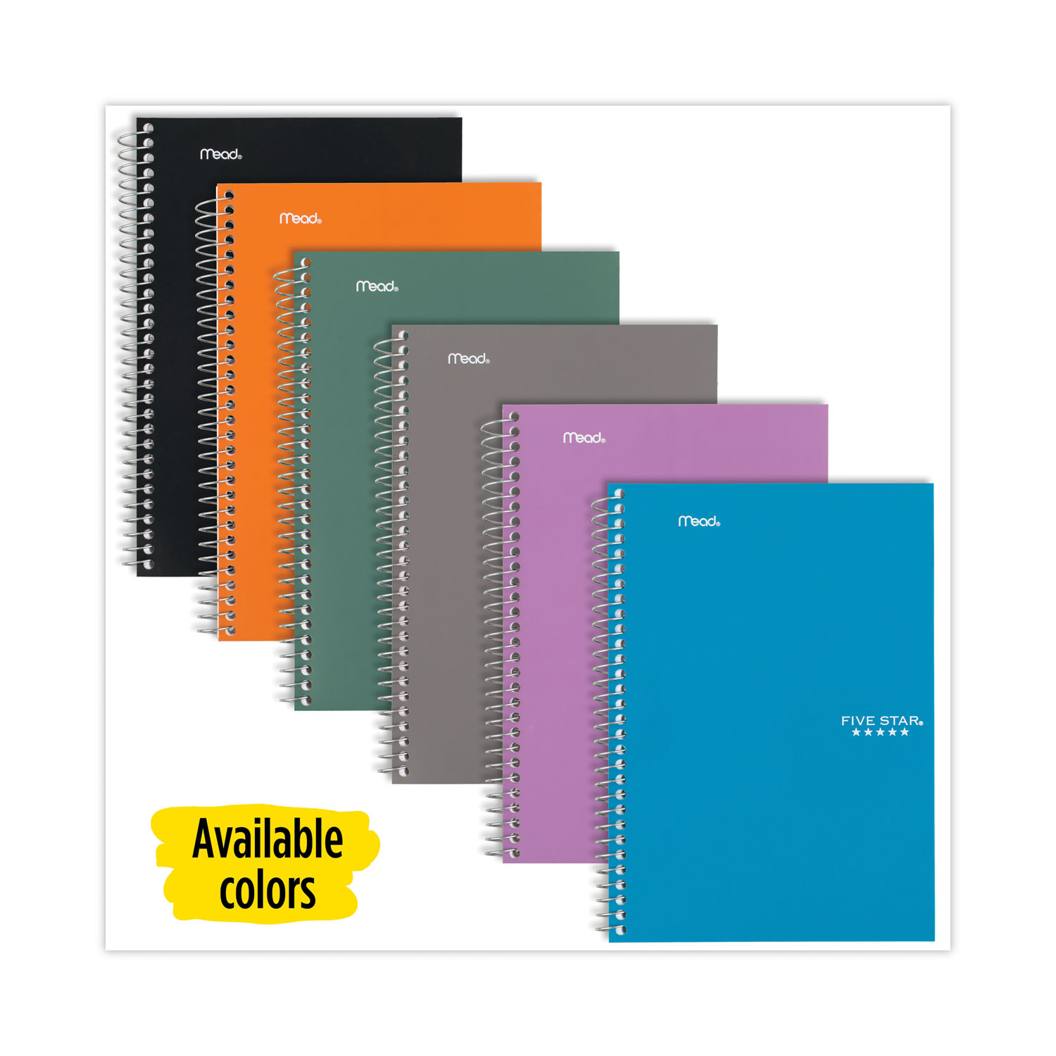 Wirebound Notebook with Two Pockets by Five Star® MEA06206