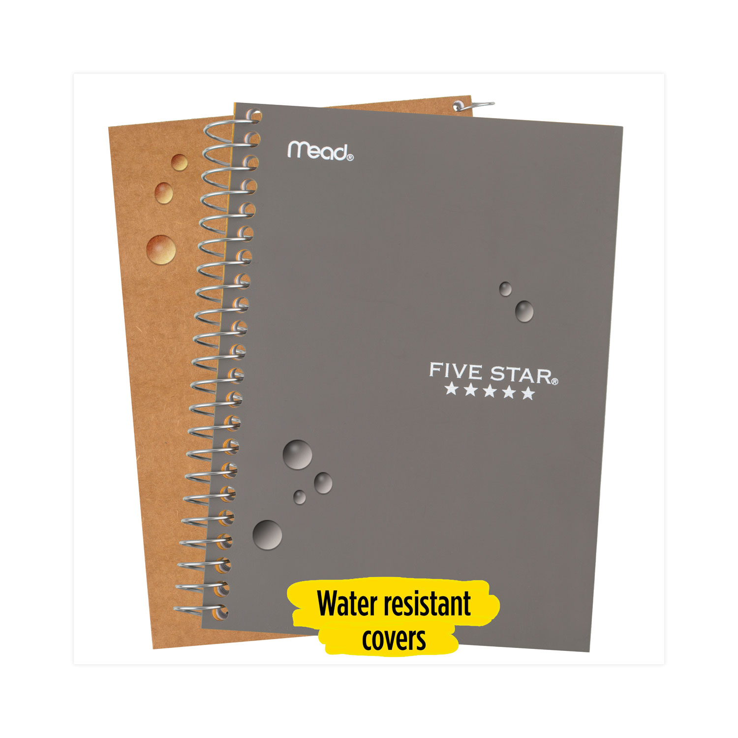 Wirebound Notebook with Two Pockets by Five Star® MEA06206