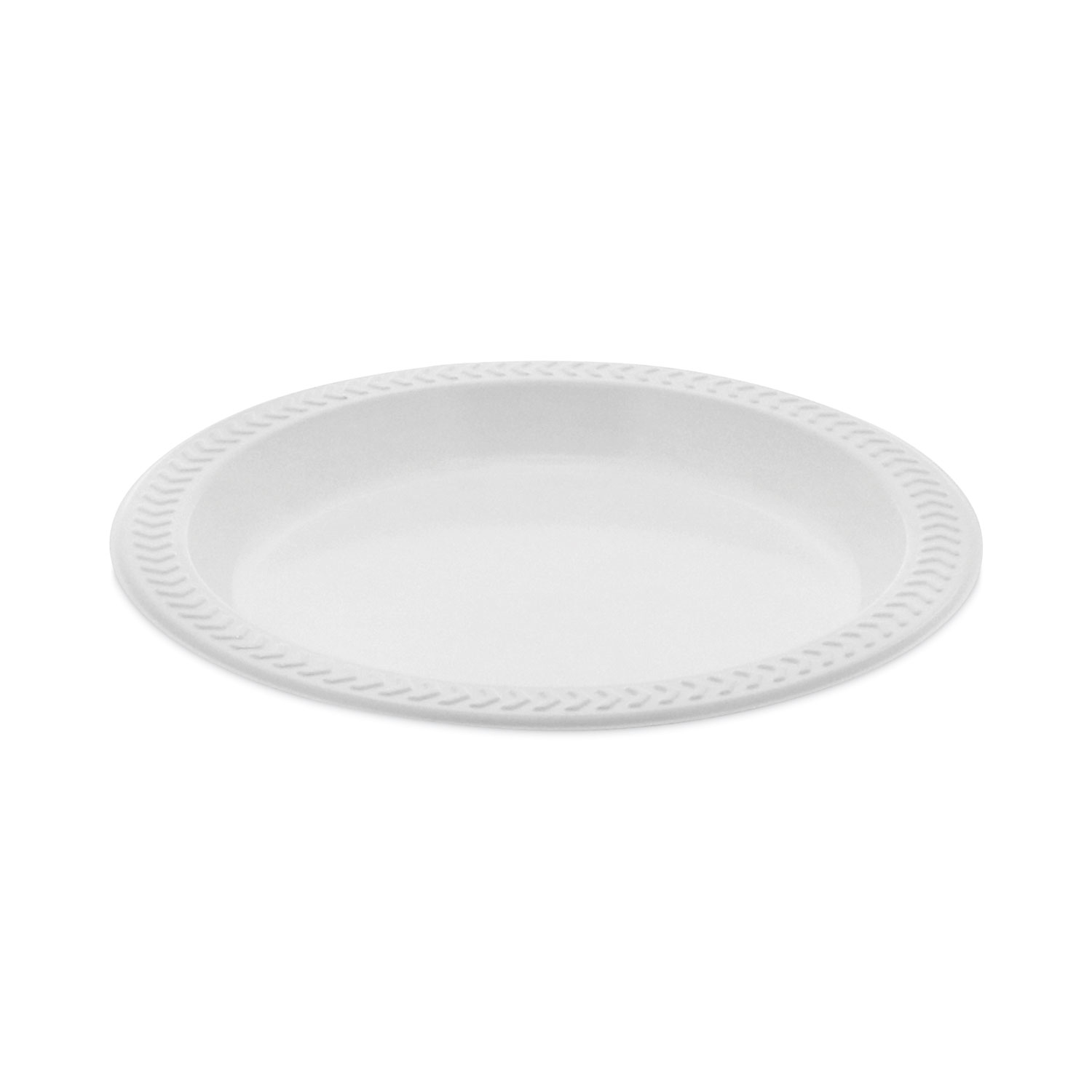 Meadoware Impact Plastic Dinnerware, Plate, 6″ dia, White, 1,000/Carton