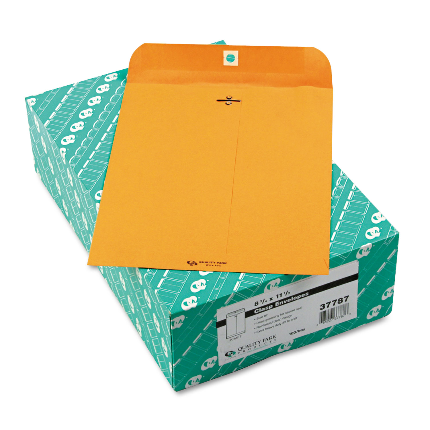 Clasp Envelope, 8 3/4 x 11 1/2, 32lb, Brown Kraft, 100/Box