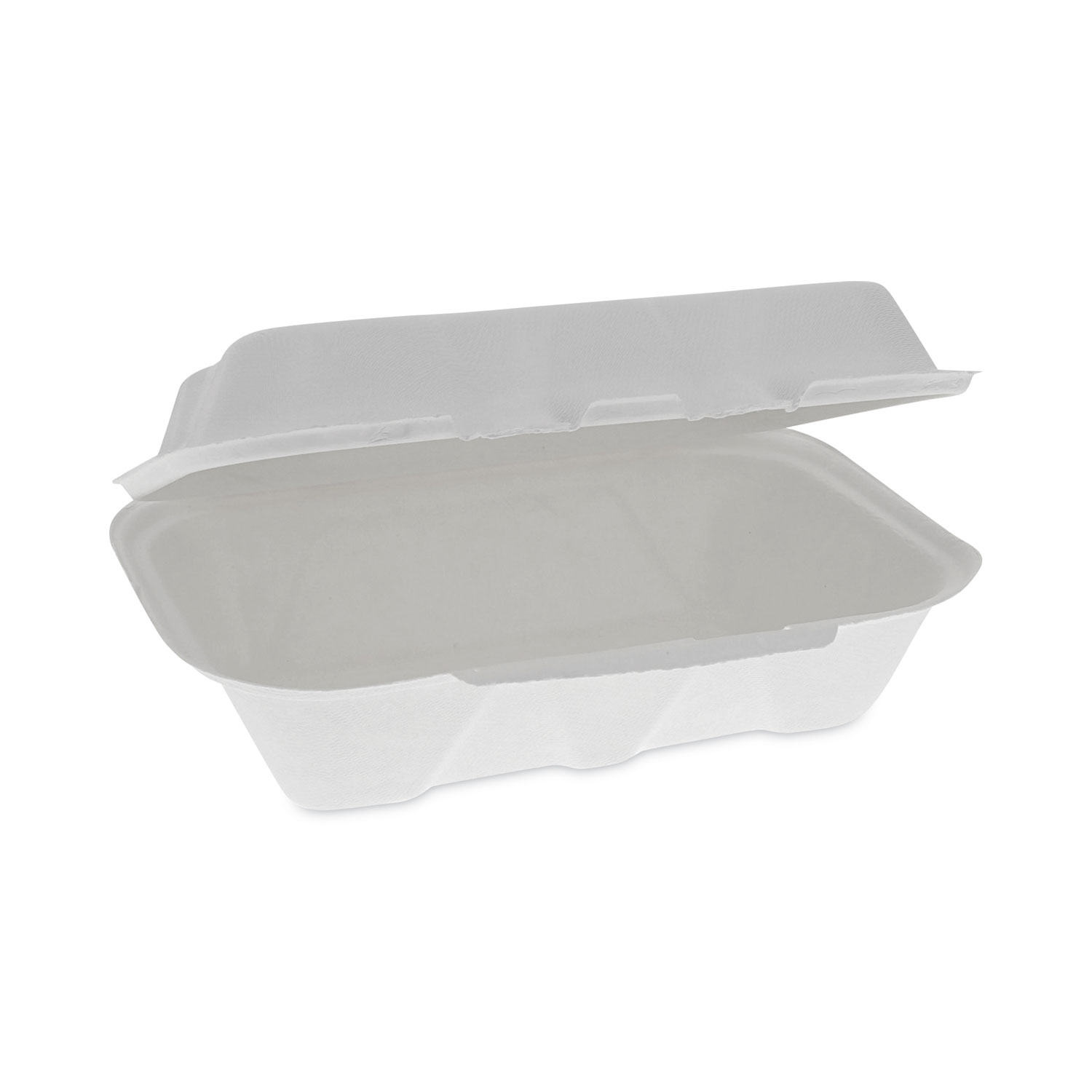 3 Compartment 9 Takeout Bagasse Container With Hinged Lid