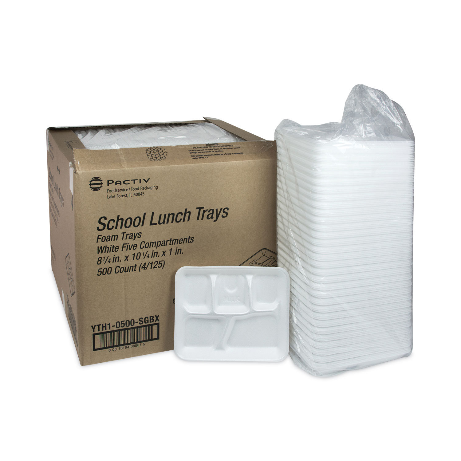 Pactiv 150-Pack White Eps Foam Disposable Dinner Plates at