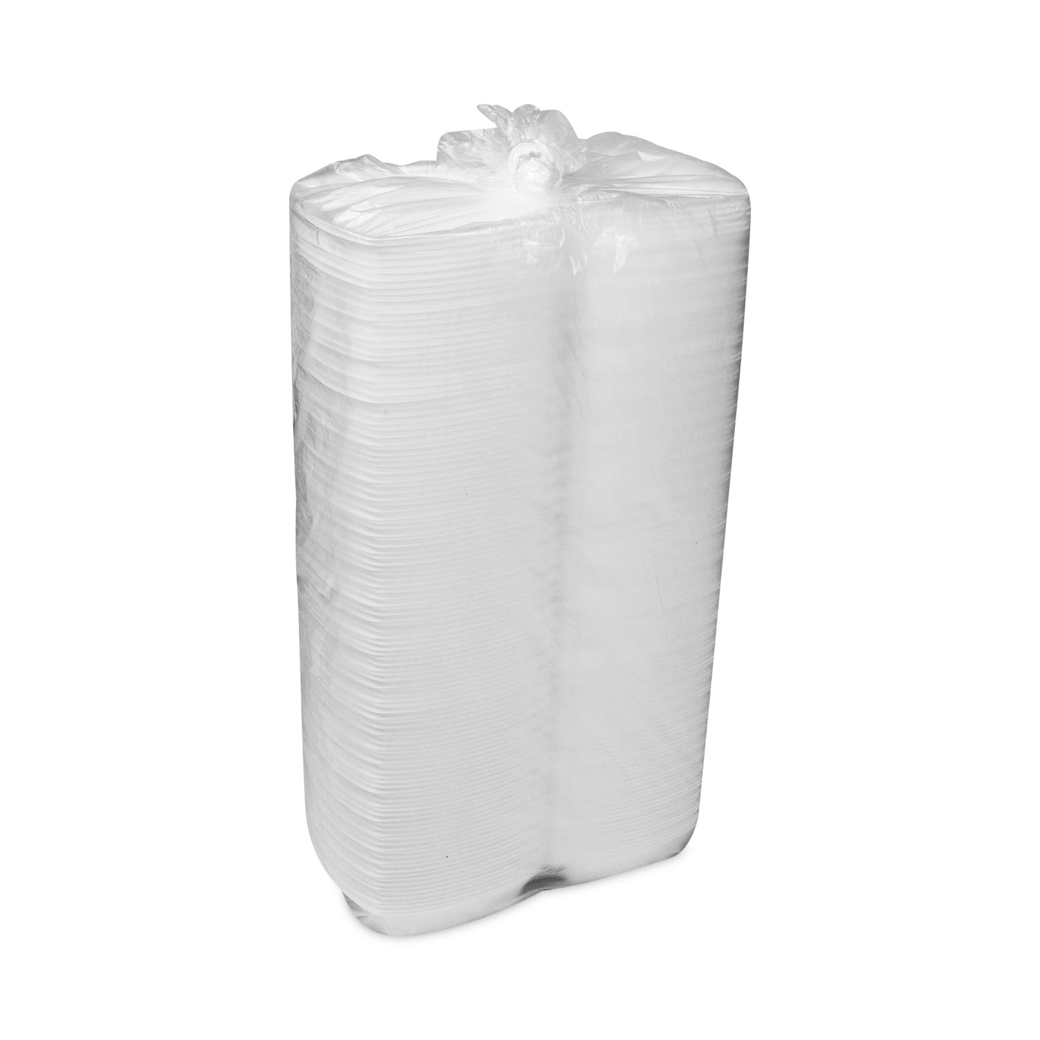 Pactiv Foam Hinged Lid Containers, Single Tab Lock #205 Utility, 9.19 x 6.5 x 2.75, White, 150/Carton