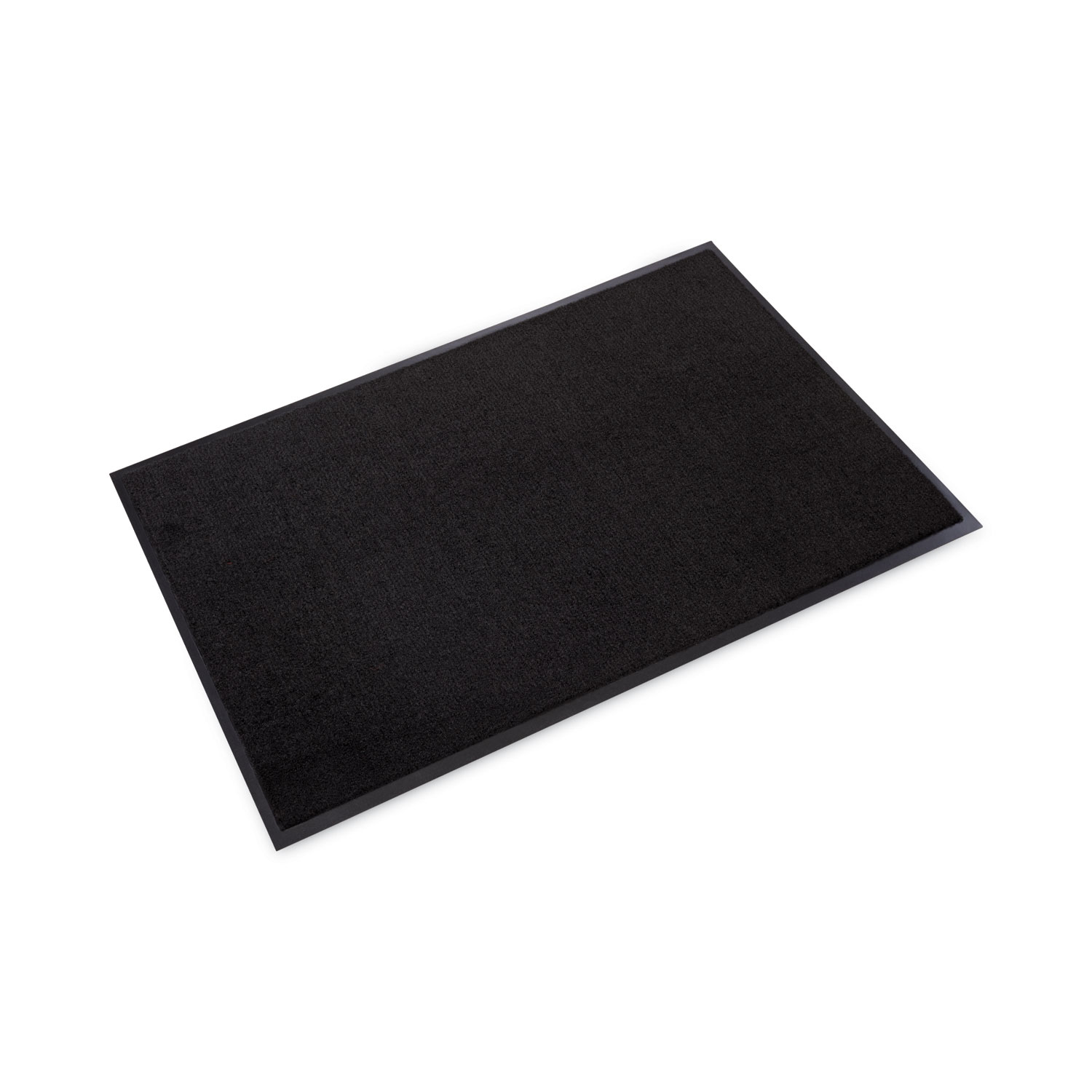Rely-On Olefin Indoor Wiper Mat, Rectangular, Black Cut Pile Surface, 48" x 72"