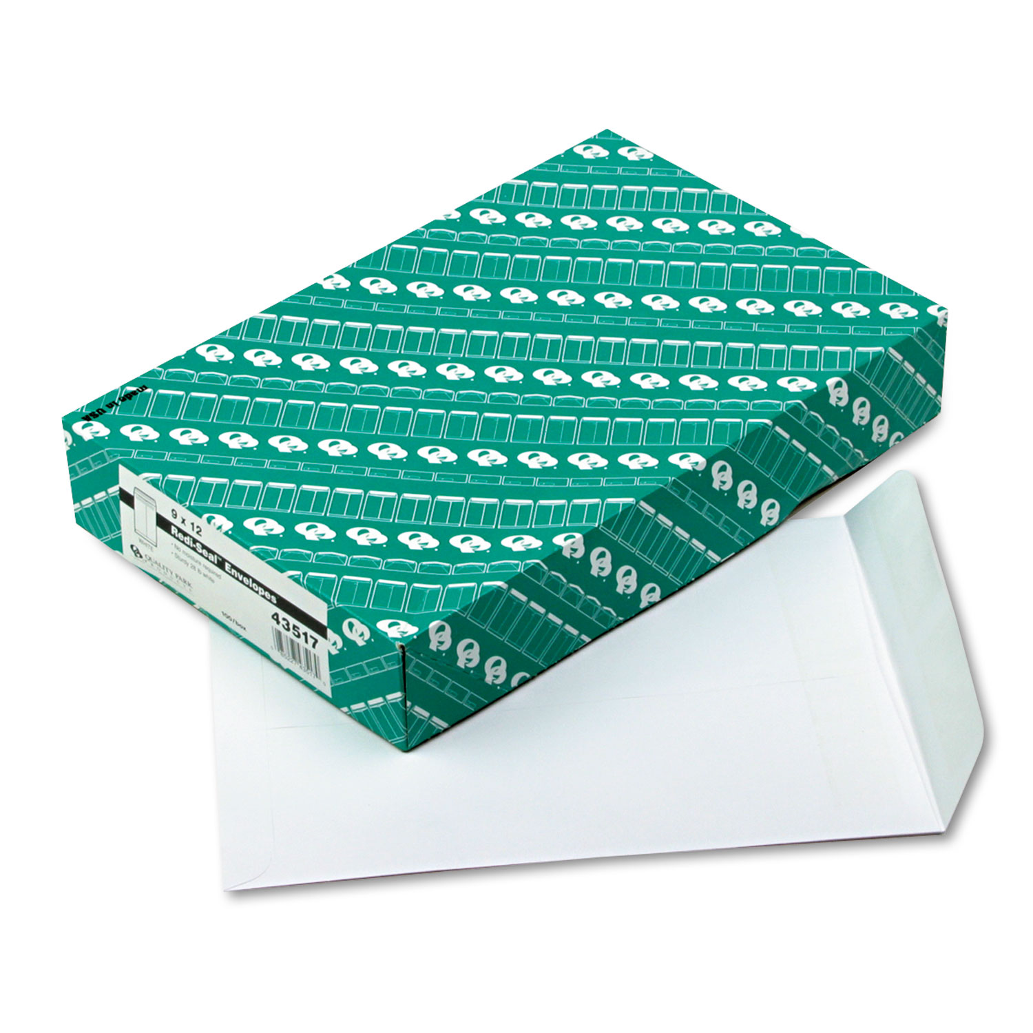 Redi Seal Catalog Envelope, 9 x 12, White, 100/Box