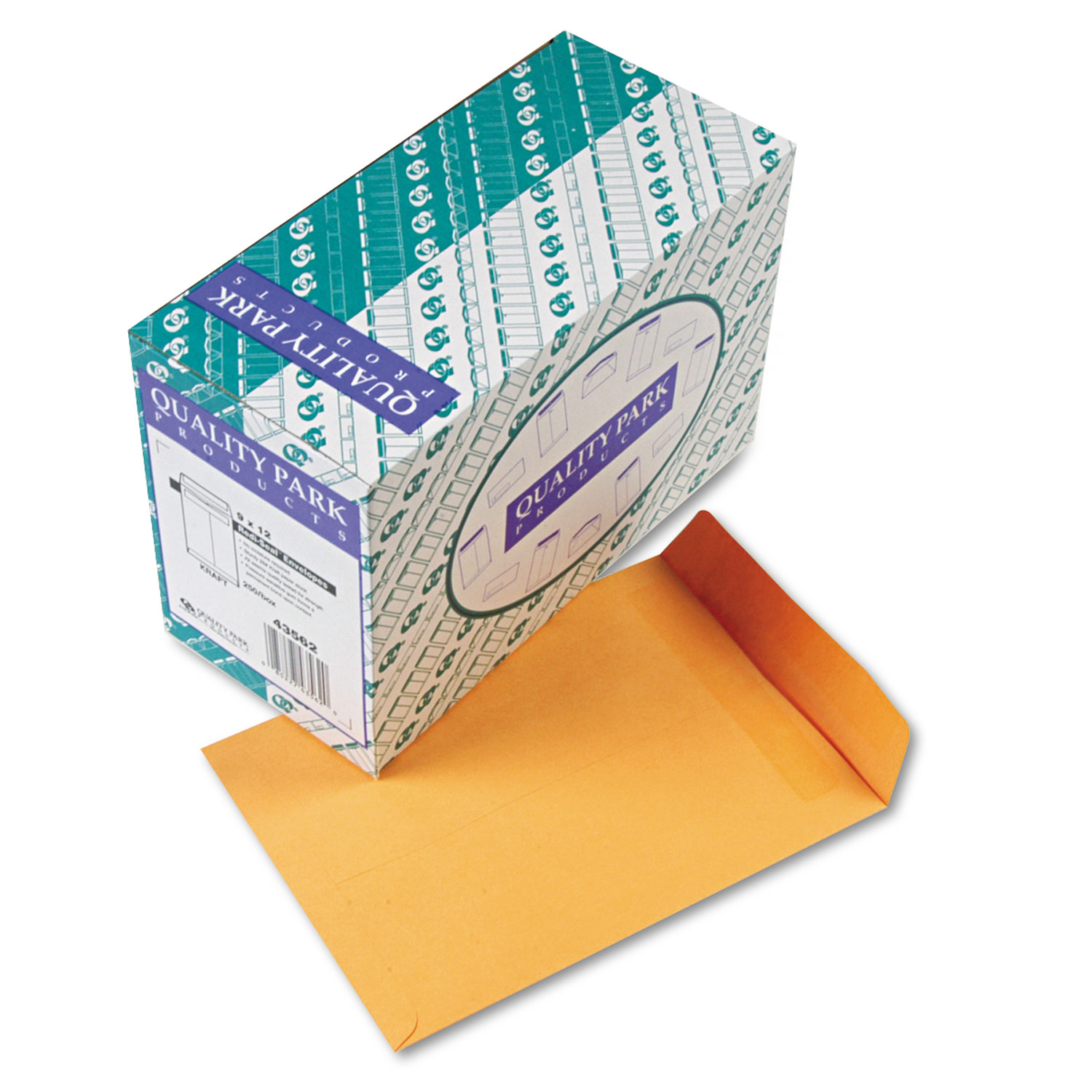 Redi Seal Catalog Envelope, 9 x 12, Brown Kraft, 250/Box