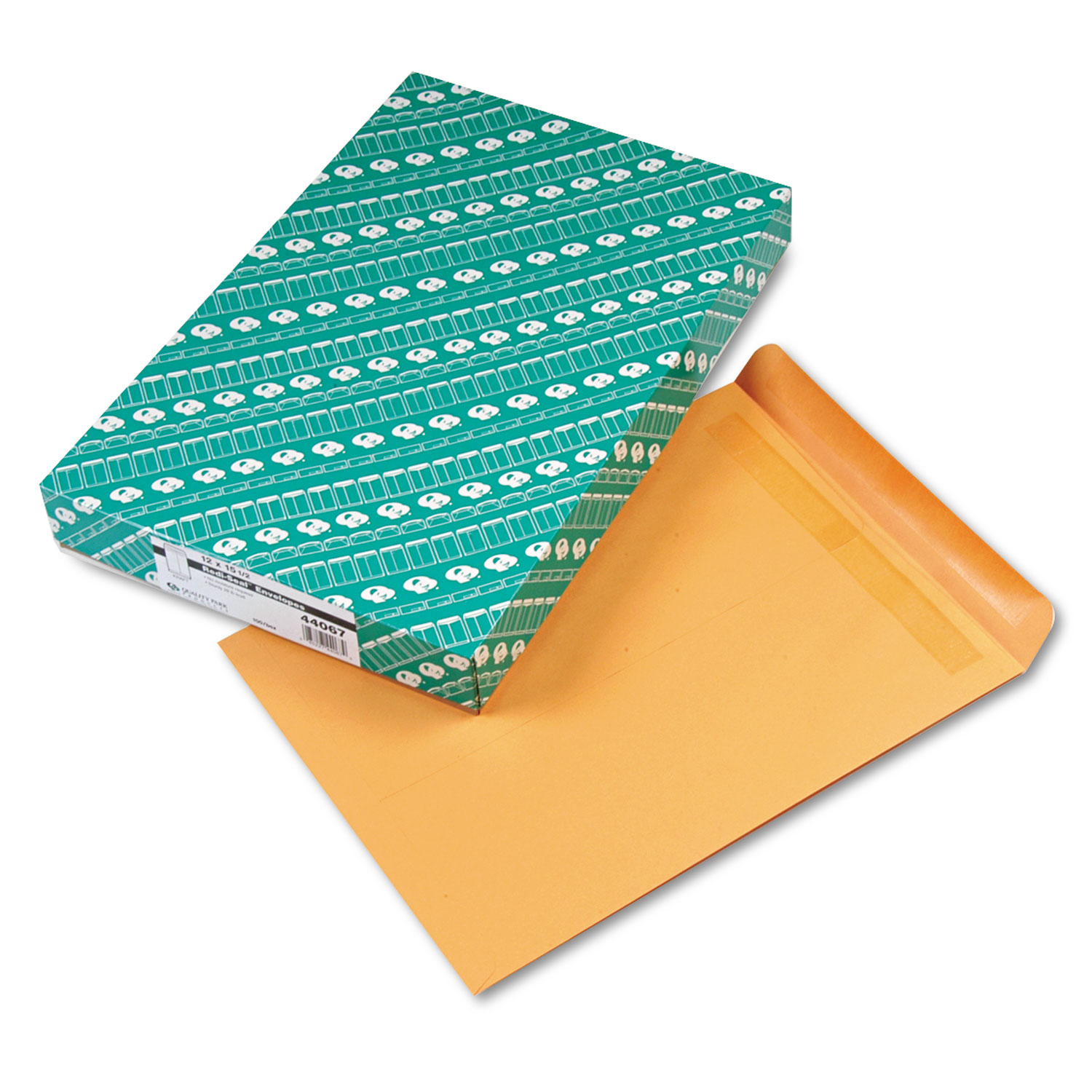 Redi Seal Catalog Envelope, 12 x 15 1/2, Brown Kraft, 100/Box