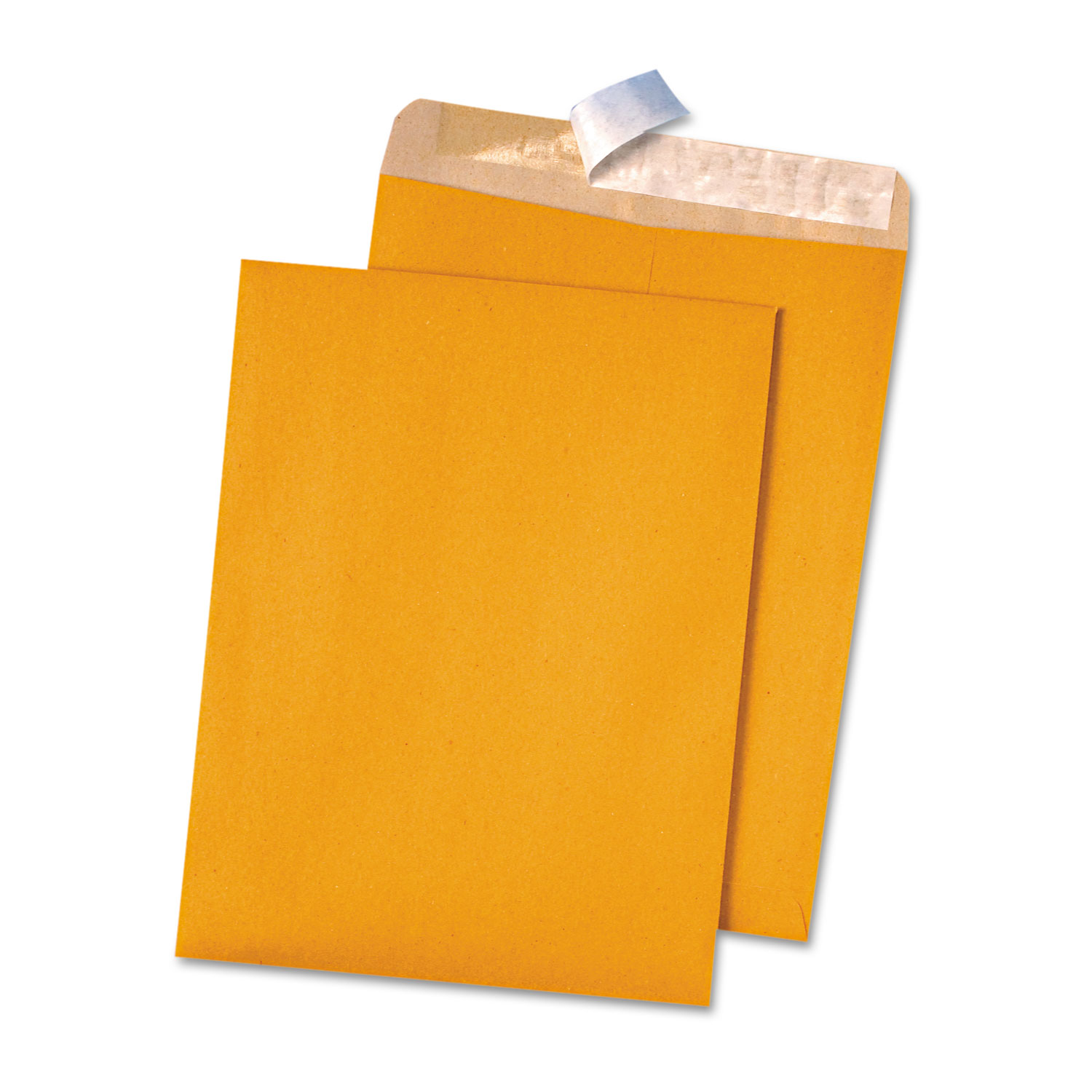 100% Recycled Brown Kraft Redi Strip Envelope, 9 x 12, Brown Kraft, 100/Box