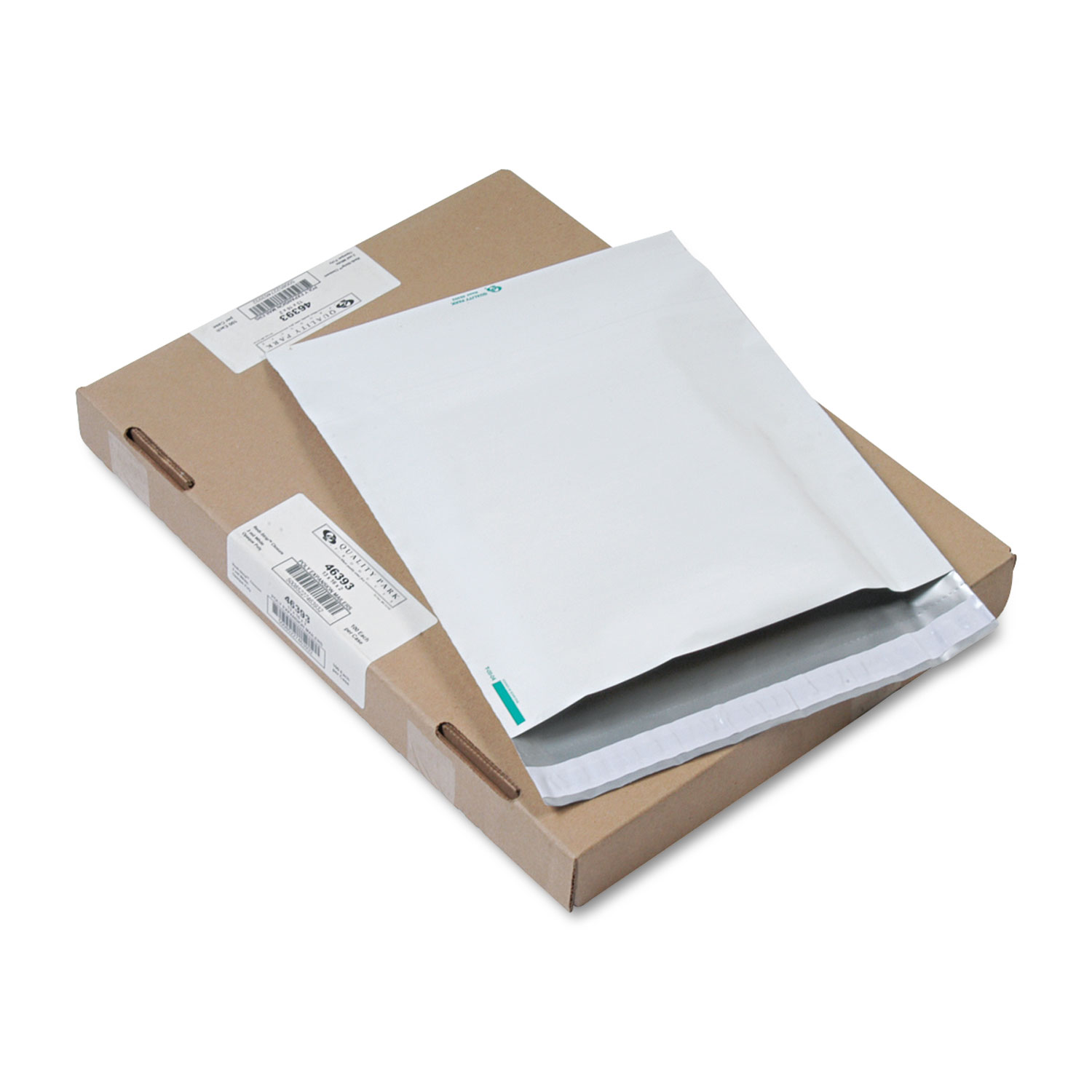 Redi Strip Poly Expansion Mailer, 13 x 16 x 2, White, 100/Carton