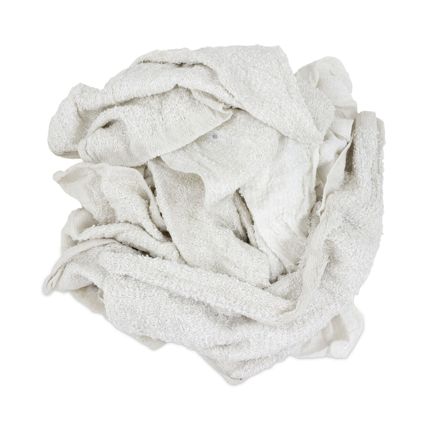 New White Economy Terry Rags, White, 10 lb/Carton