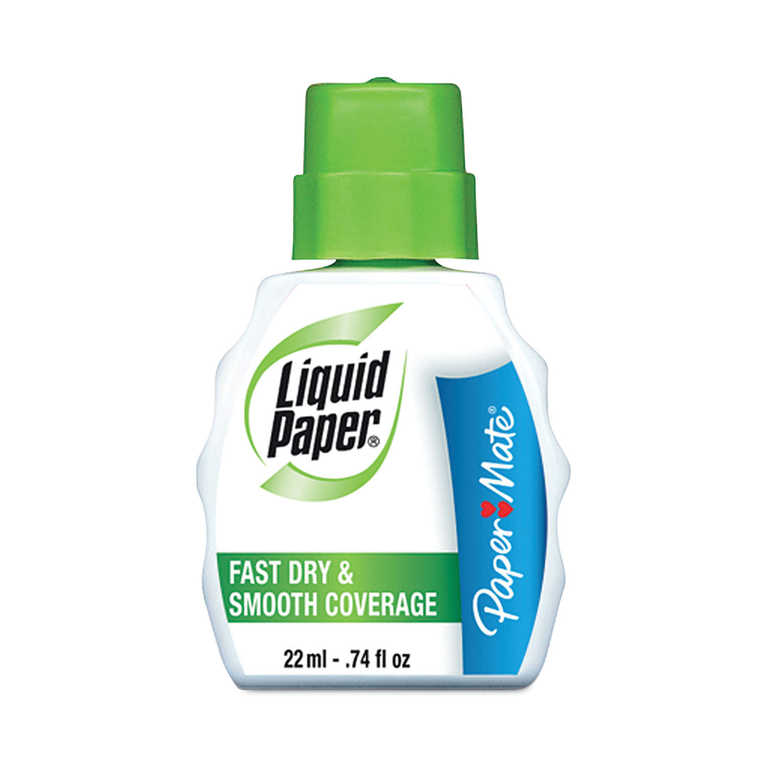 Fast Dry Correction Fluid, 22 ml Bottle, White, Dozen Reparto