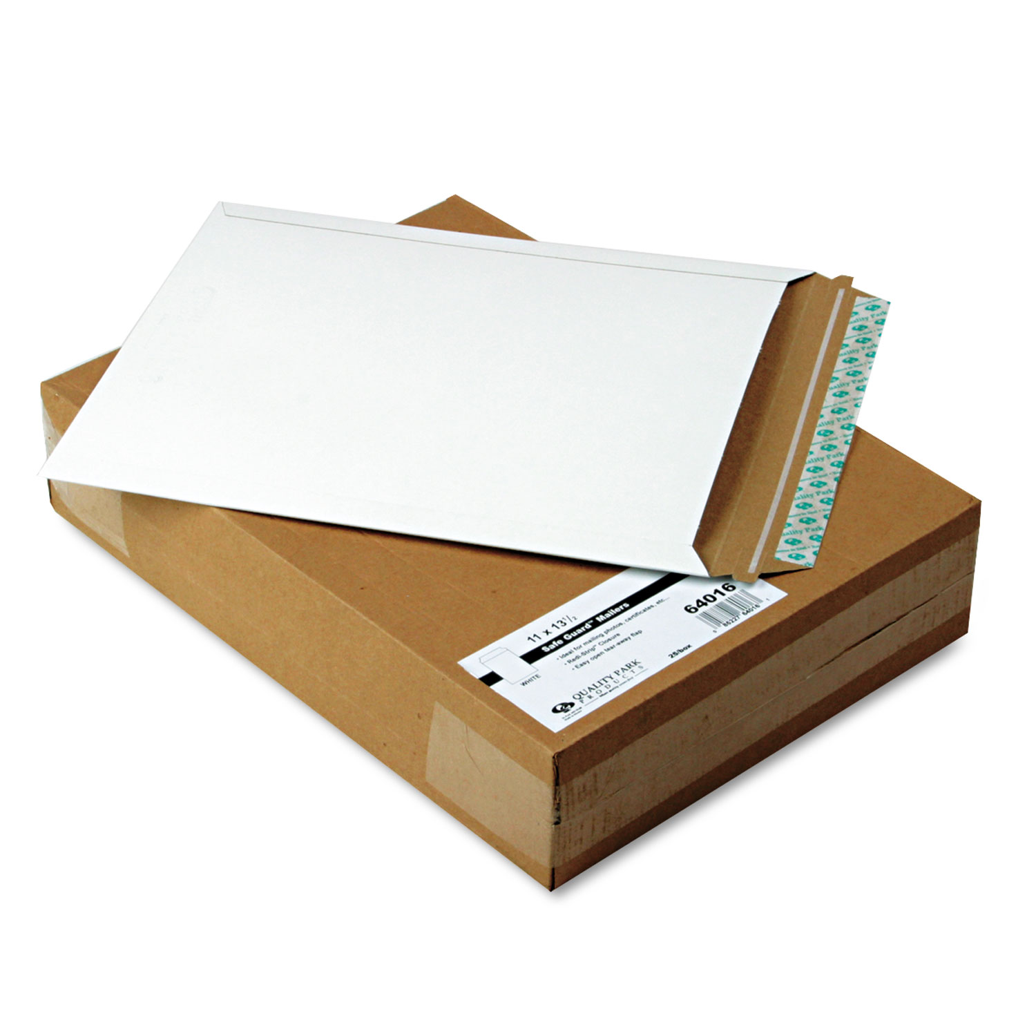 Photo/Document Mailer, Redi Strip, 11 x 13 1/2, White, 25/Box