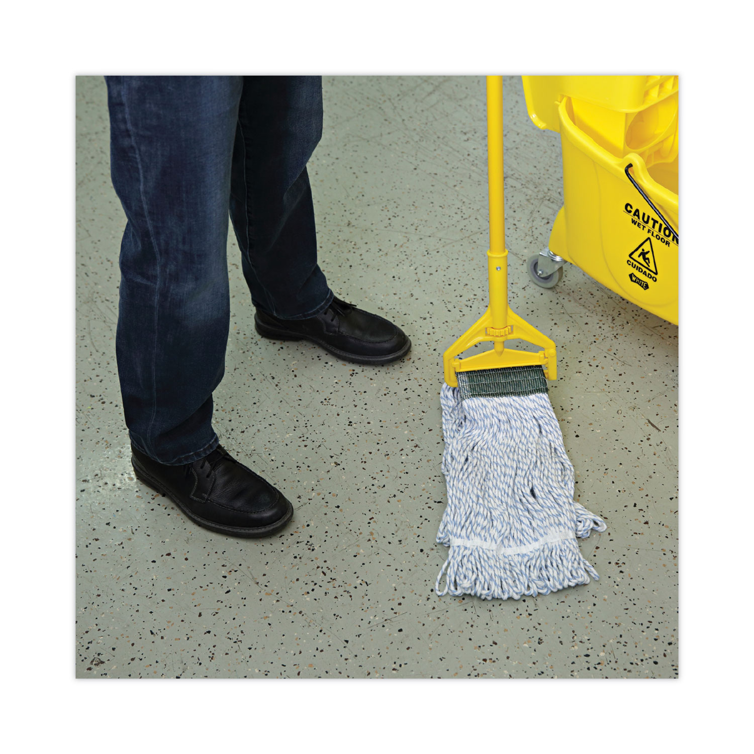 Rayon Flat Floor Finish Mop Head