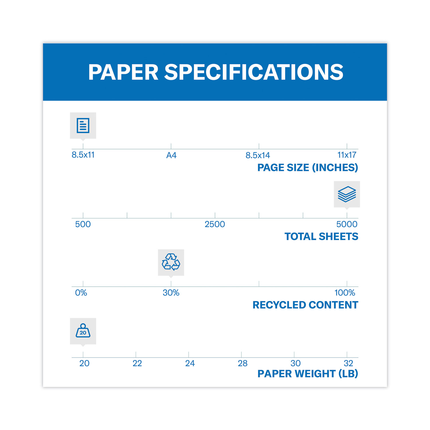 Slate Blue Construction Paper, 500 Sheets, 8.5 X 11, 70lb Text 