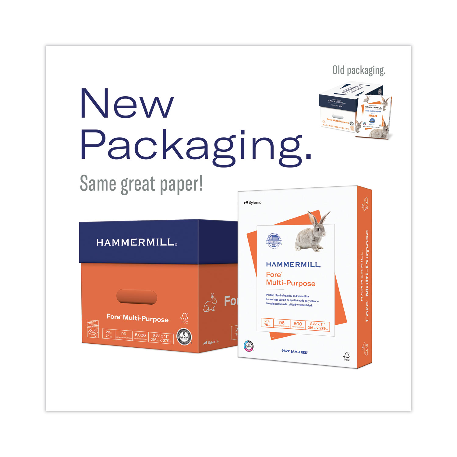 HP Papers MultiPurpose20 Paper, 96 Bright, 20 lb Bond Weight, 8.5 x 11,  White, 500 Sheets/Ream, 10 Reams/Carton