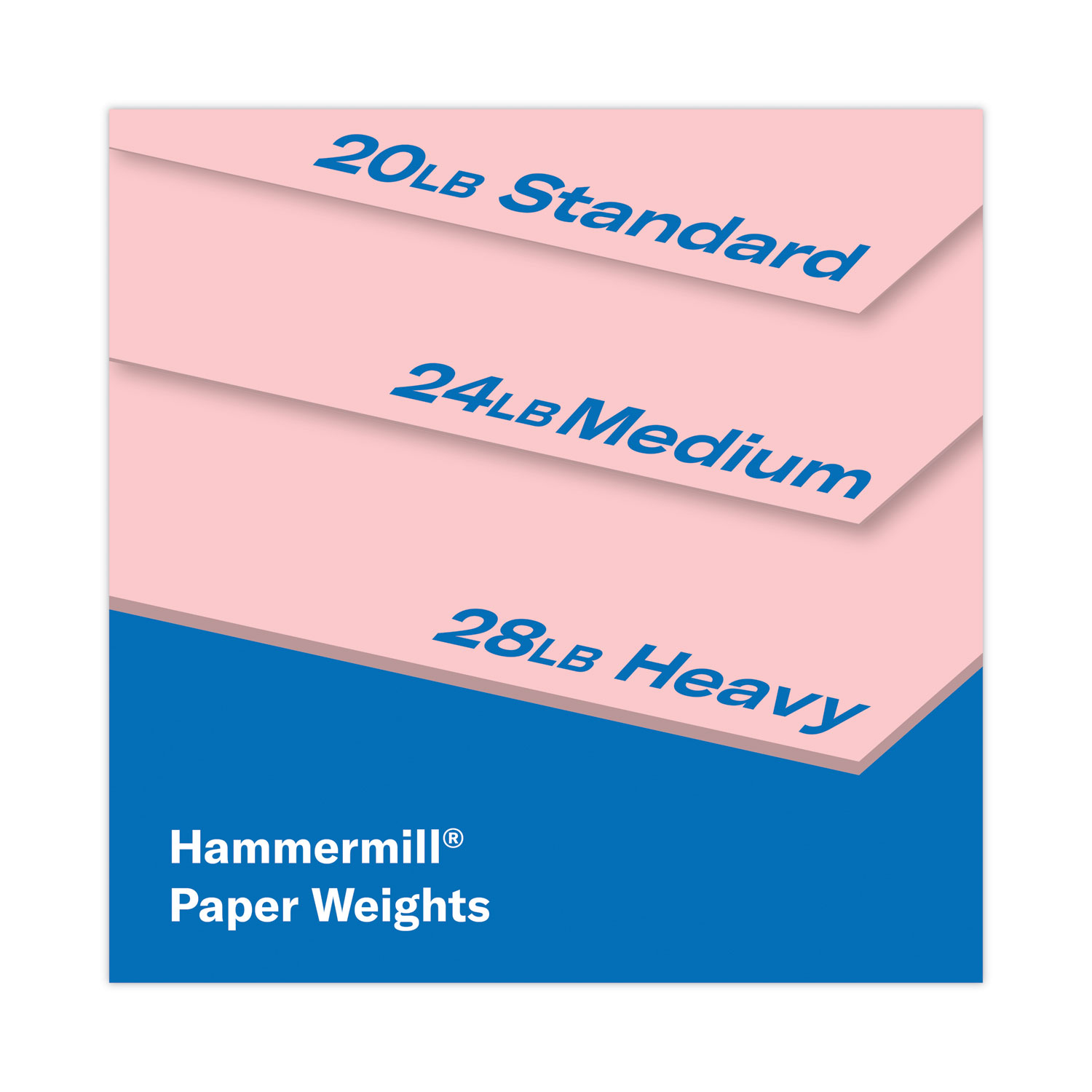 Hammermill Colored Paper, 20lb Pink Printer Paper, 8-1/2 x 11- 1 Ream (500  Sheets) - Made in the USA, Pastel Paper, 103382R