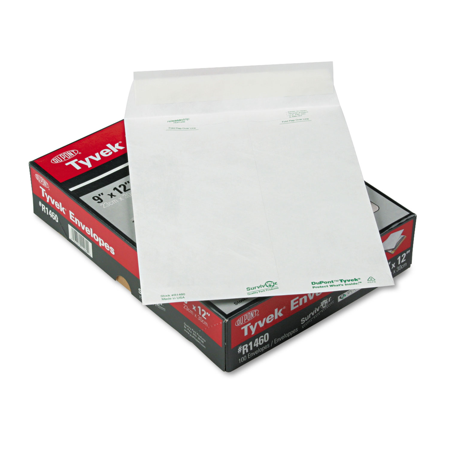 Tyvek Mailer, 9 x 12, White, 100/Box