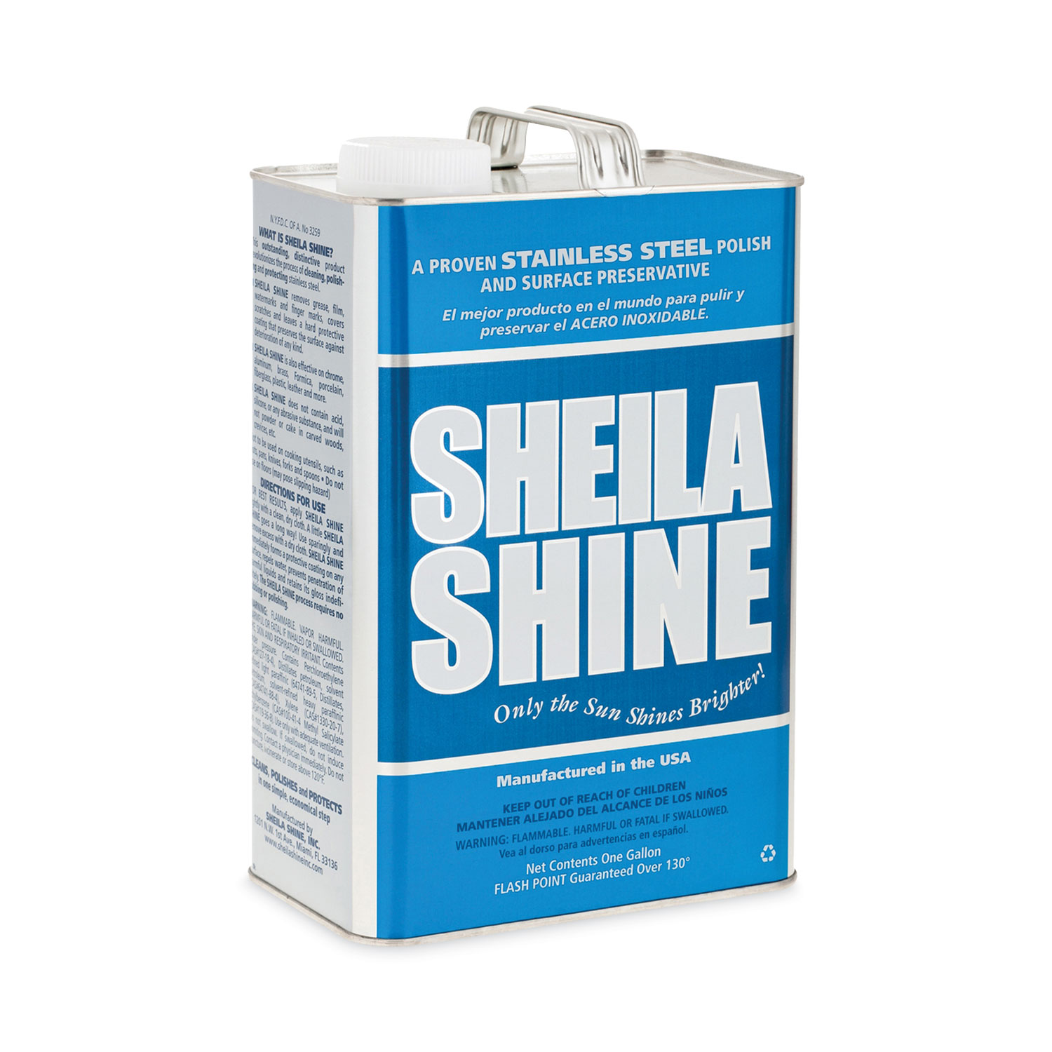 Sheila Shine Low VOC Stainless Steel Cleaner & Polish, 10 oz Can, 12/Carton