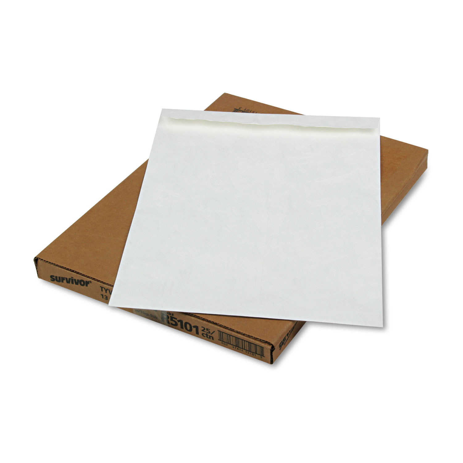 Survivor QUAR5101 Catalog Mailers Made of DuPont Tyvek, Self-Adhesive Closure, 13 x 19, White, 25/Box (QUAR5101) 