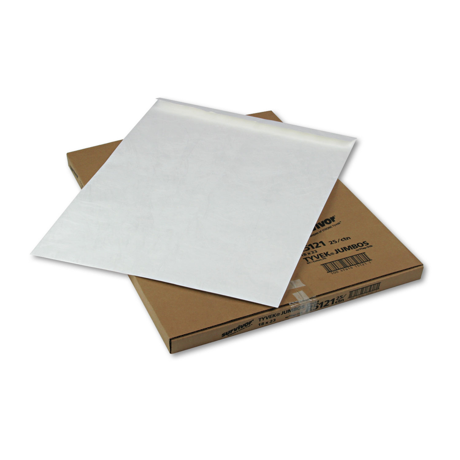 Tyvek Jumbo Mailer, 18 x 23, White, 25/Box