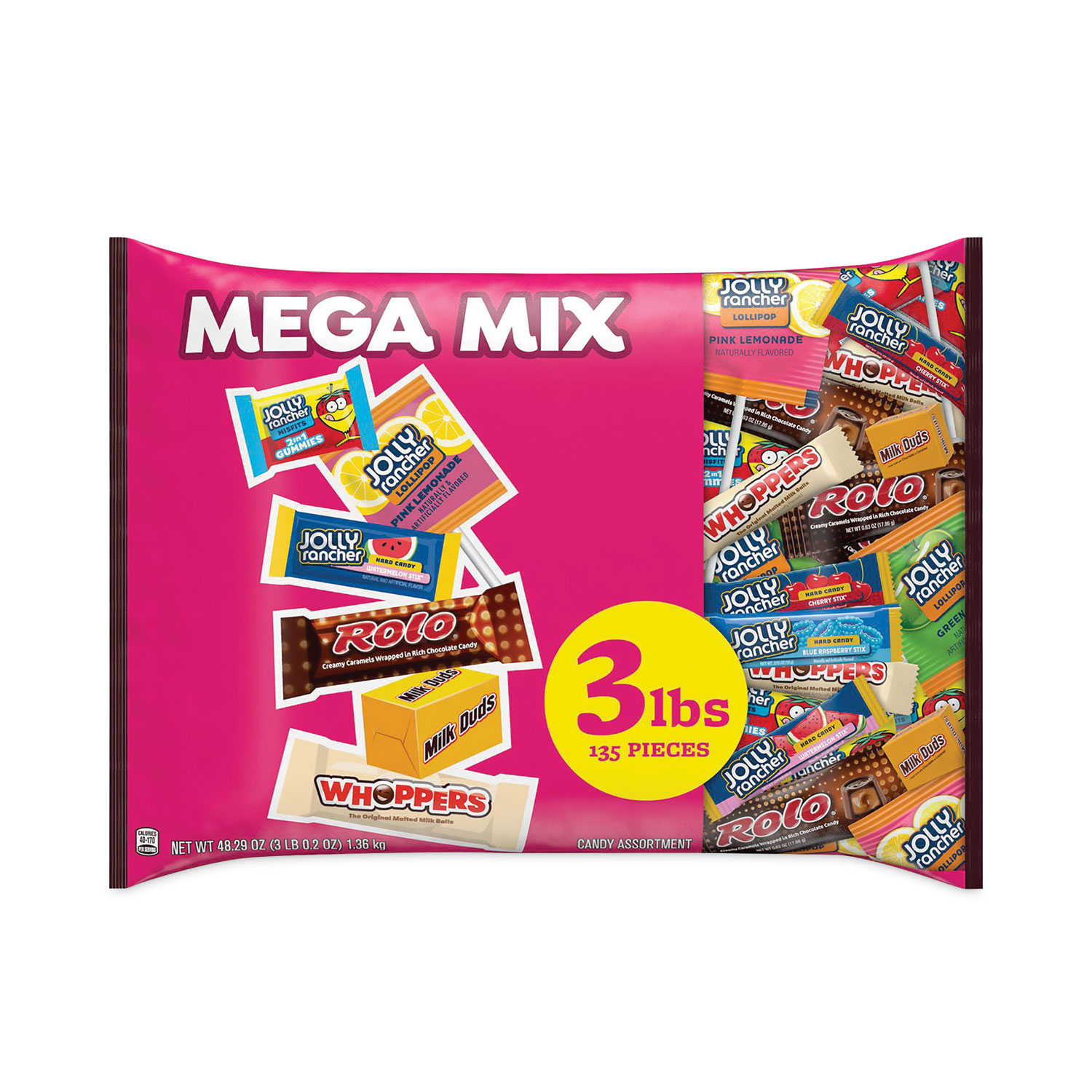 Mega Mix Chocolate and Sweets Assortment, 135 Individually Wrapped Chocolates/Candies