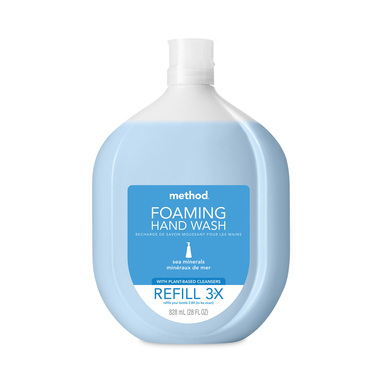 Foaming Hand Soap Refill Bottle, Sea Minerals Scent, 28 oz