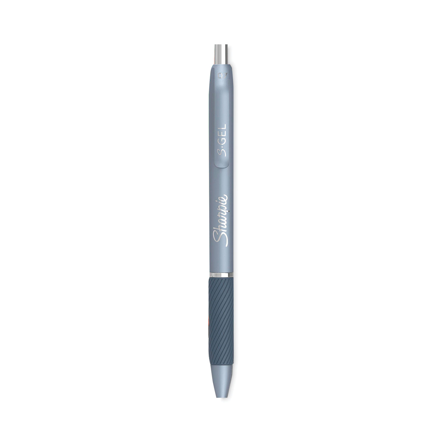Sharpie S-Gel Pens - Medium Pen Point - 0.7 mm Pen Point Size - Black Gel-based  Ink - White Metal Barrel - 8 / Pack - Reliable Paper