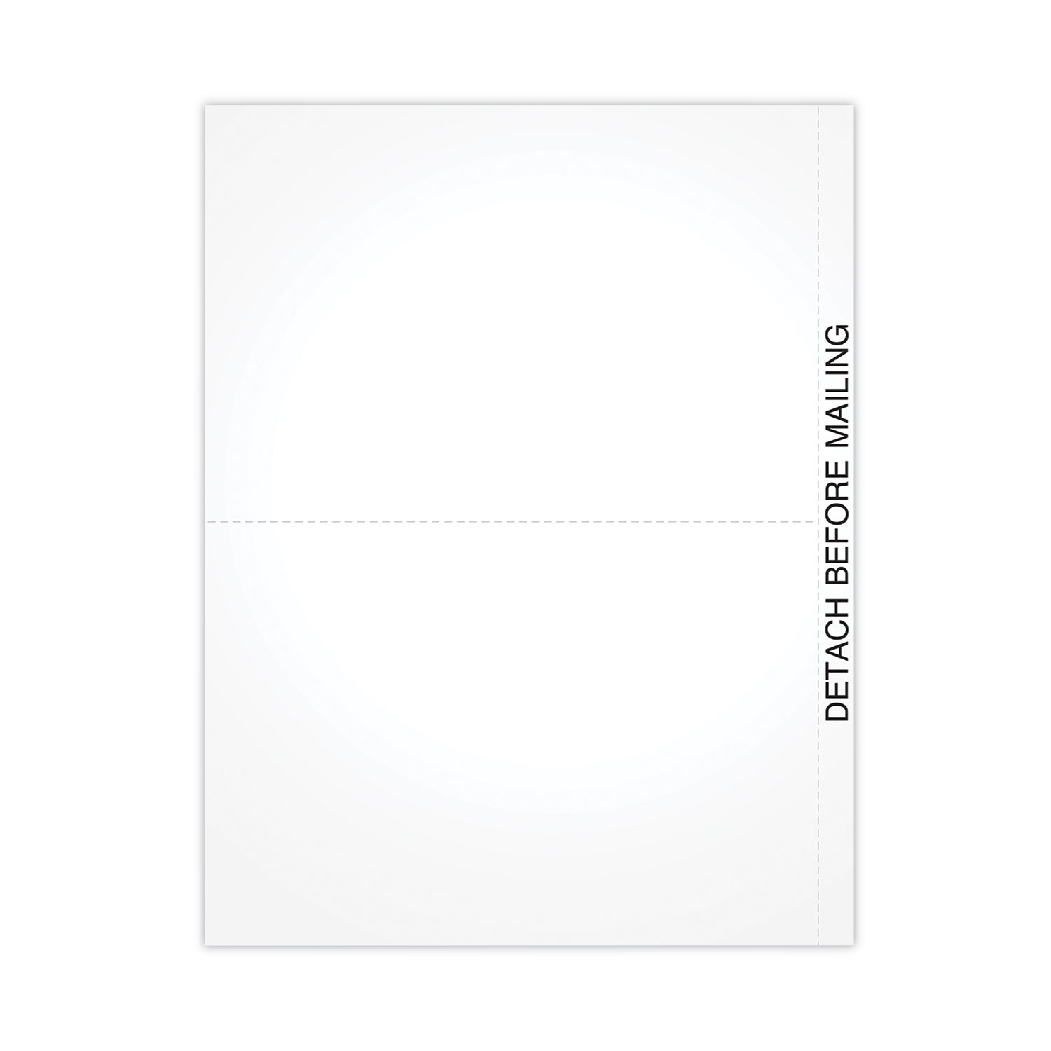 Blank Cut Sheets for 1099 Tax Forms, 2-Up Style, 8.5 x 11, White, 50/Pack