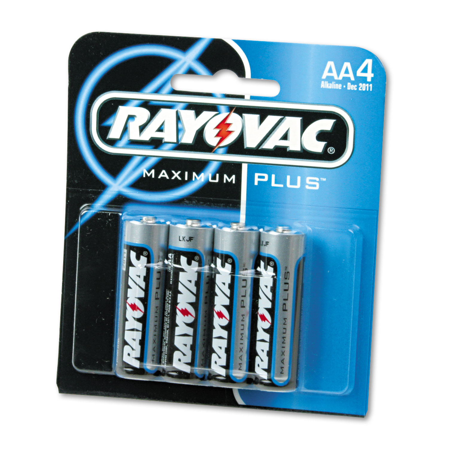 High Energy Premium Alkaline Battery, AA, 4/Pack