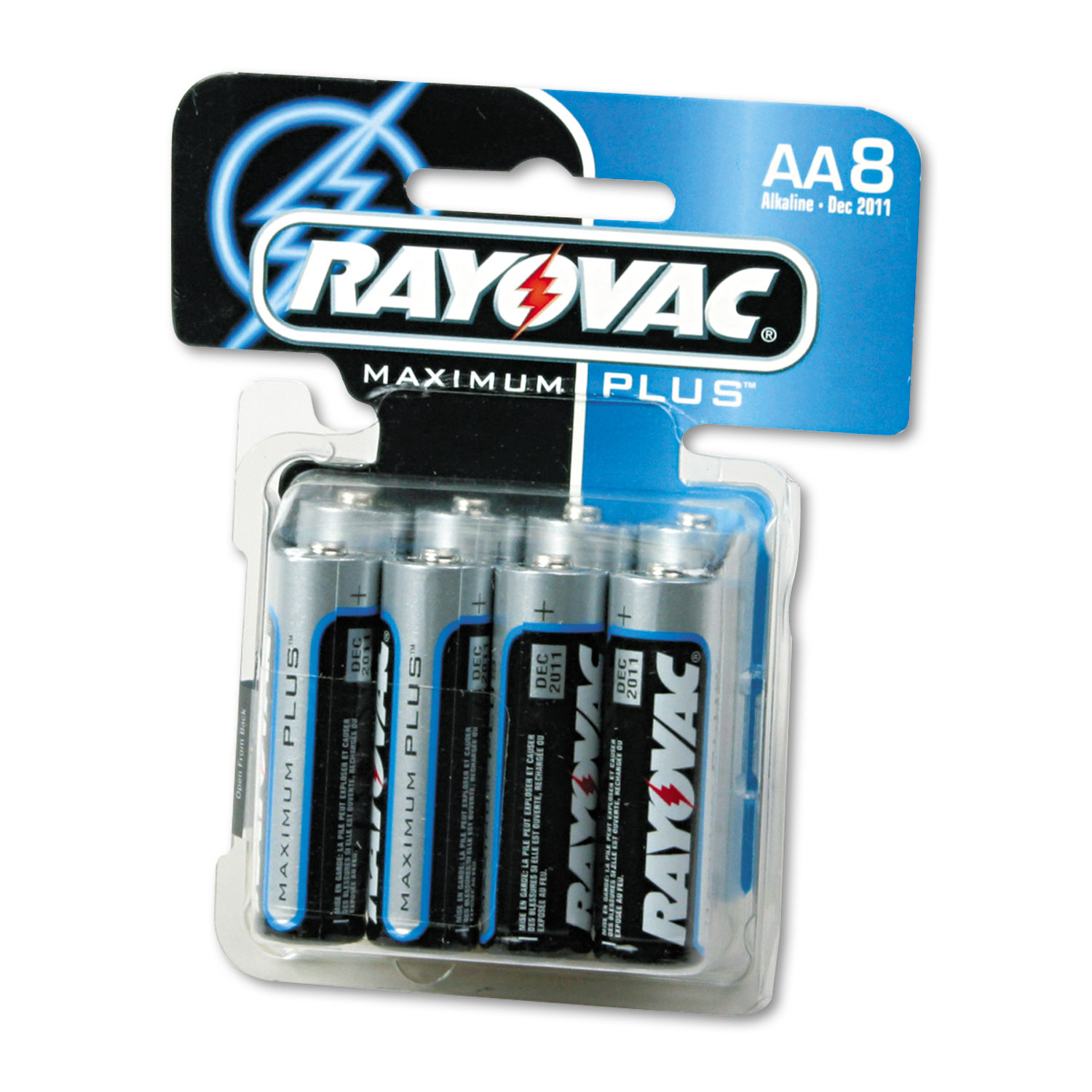 High Energy Premium Alkaline Battery, AA, 8/Pack